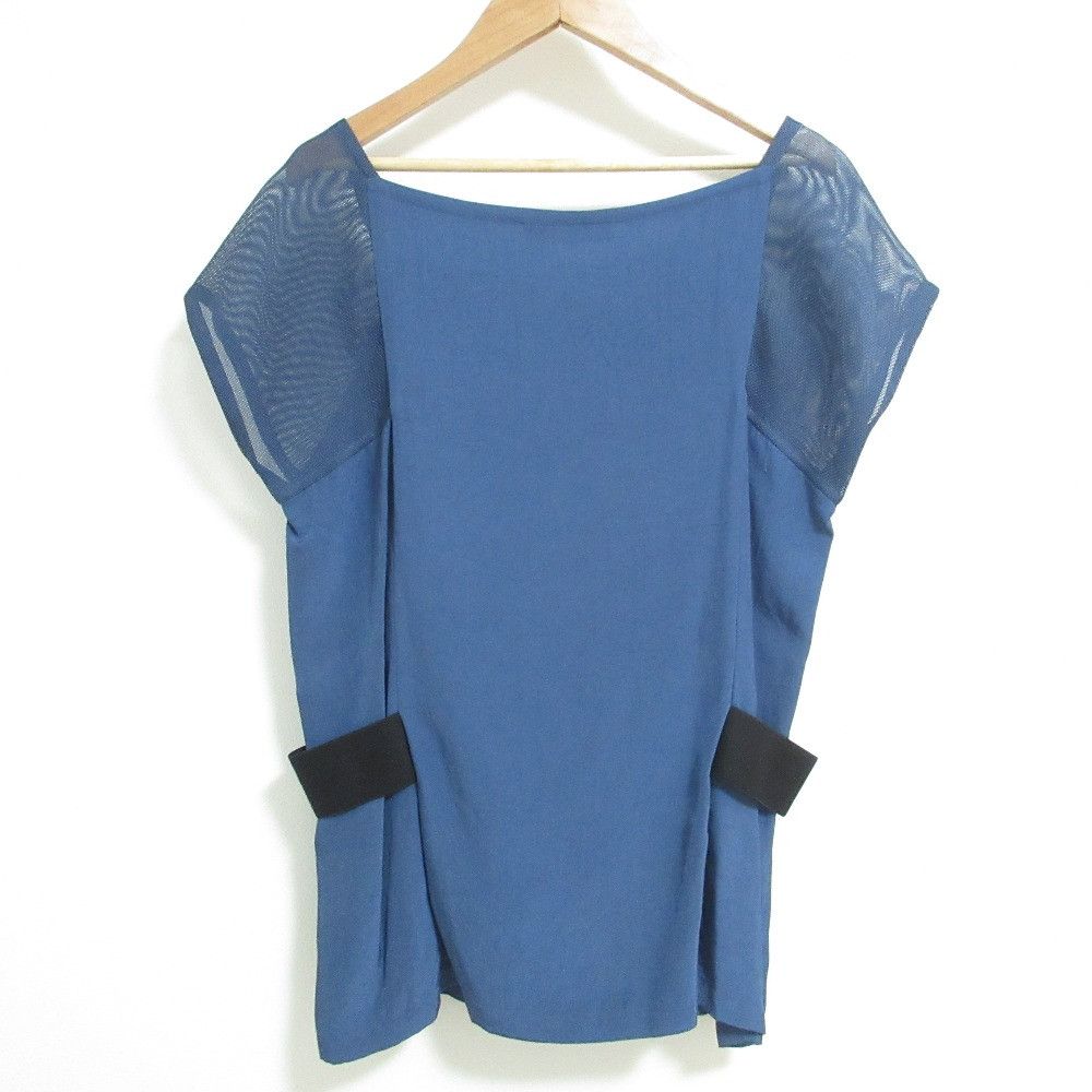 Issey Miyake Issey Miyake ISSEY MIYAKE Mesh Shoulder Short Sleeve Square Neck Top Others Tops DUTY FREE for USA Size ONE SIZE - 2 Thumbnail