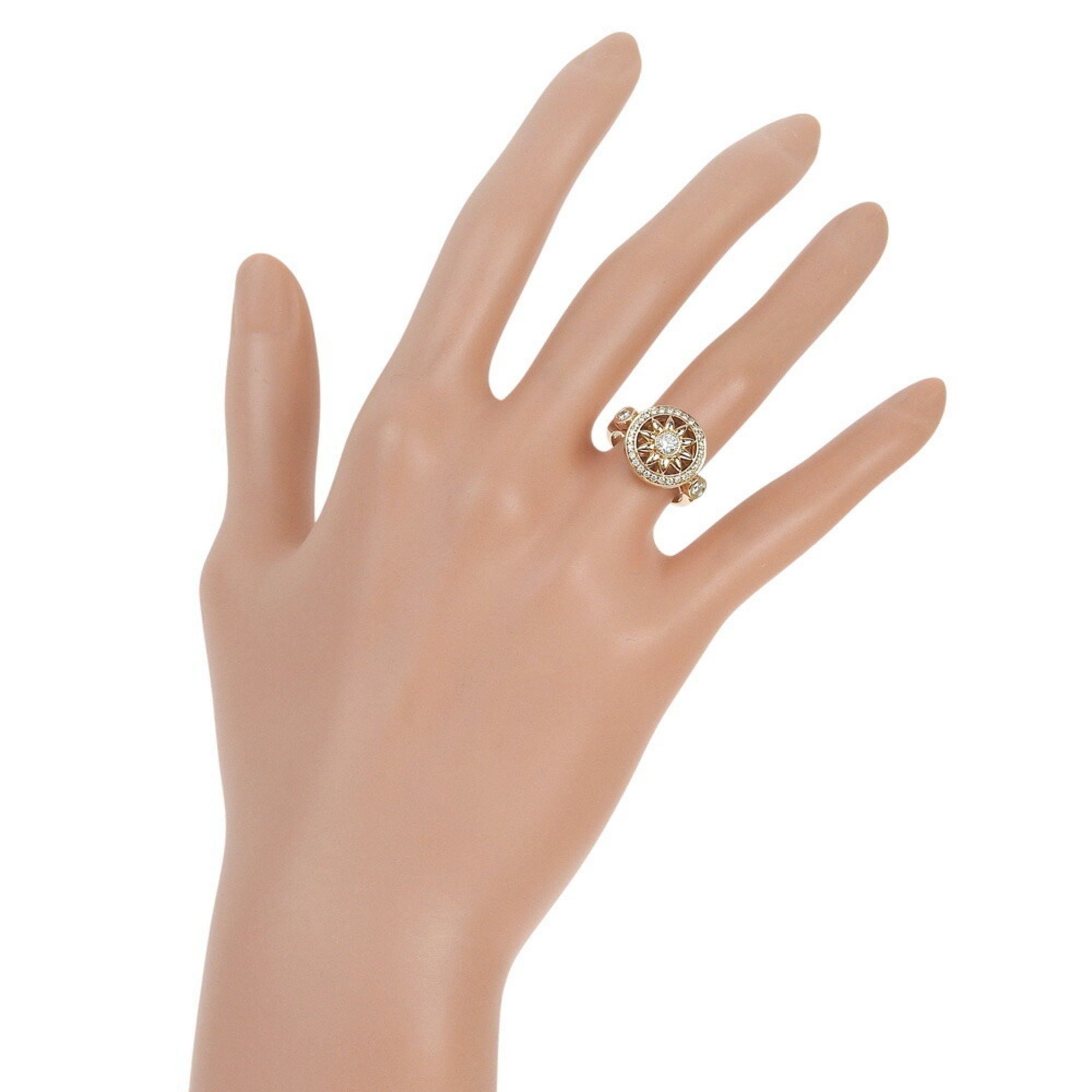 Harry Winston Harry Winston, Winston Gate, size 7.5, Rosette Circle Ring, FRDRRD1MWG, 18K Yellow Gold with Diamonds, approximately 6.7g, Women's Size ONE SIZE - 2 Thumbnail