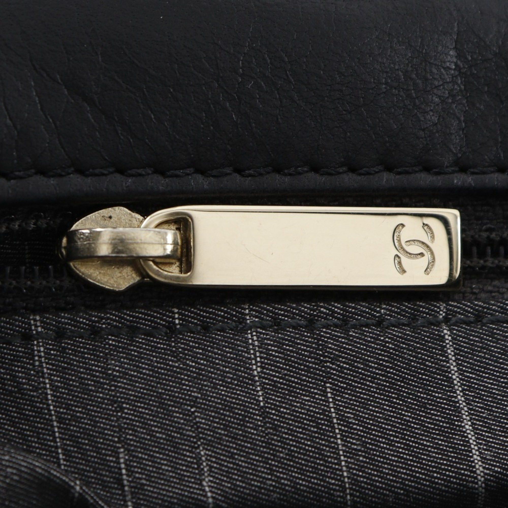 Chanel CHANEL Westminster Shoulder Bag, Chain Matelasse, A39011, Lambskin with Faux Pearl, Black, Women's Size ONE SIZE - 17 Thumbnail