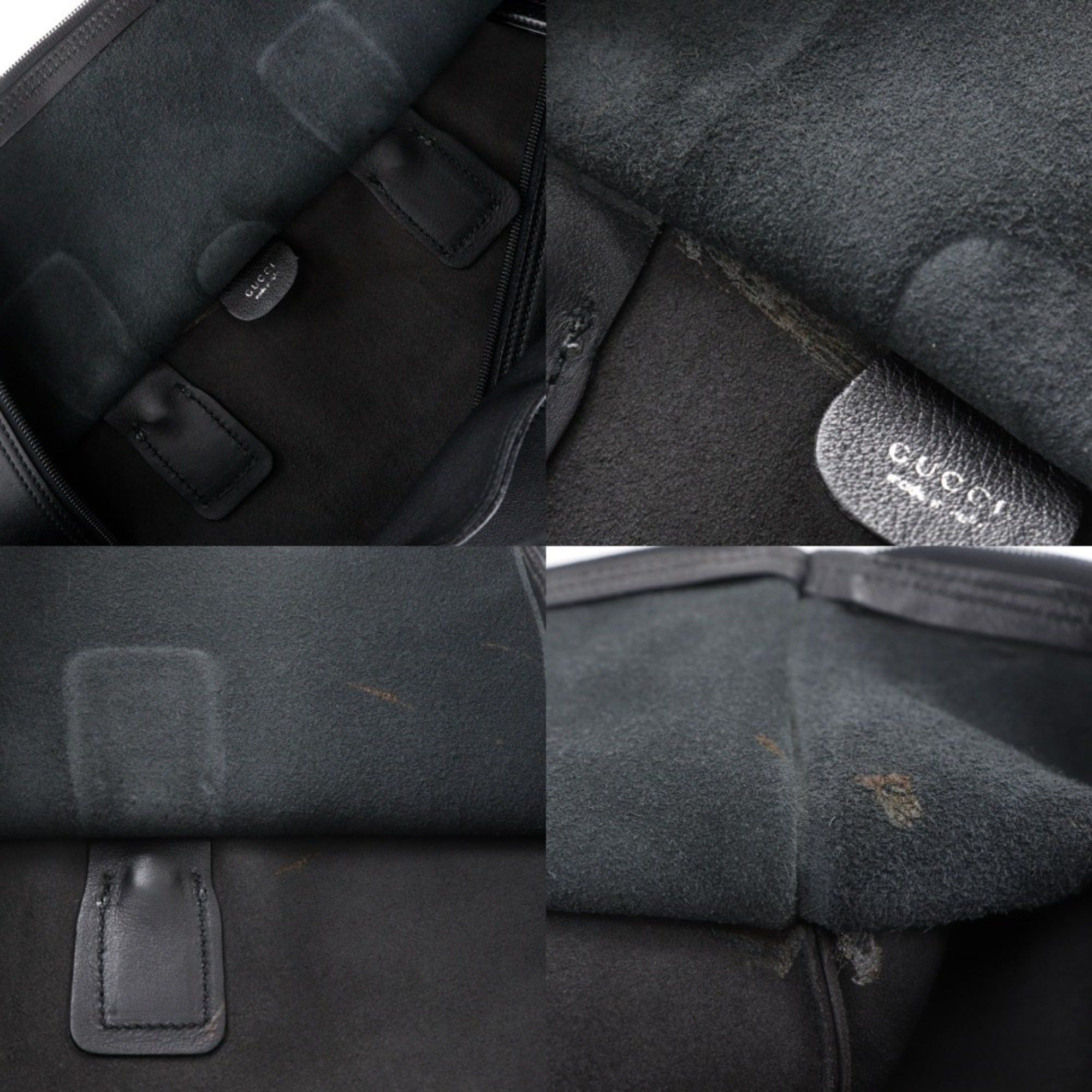 Gucci Gucci Boston bag in black calfskin, unisex Size ONE SIZE - 13 Thumbnail