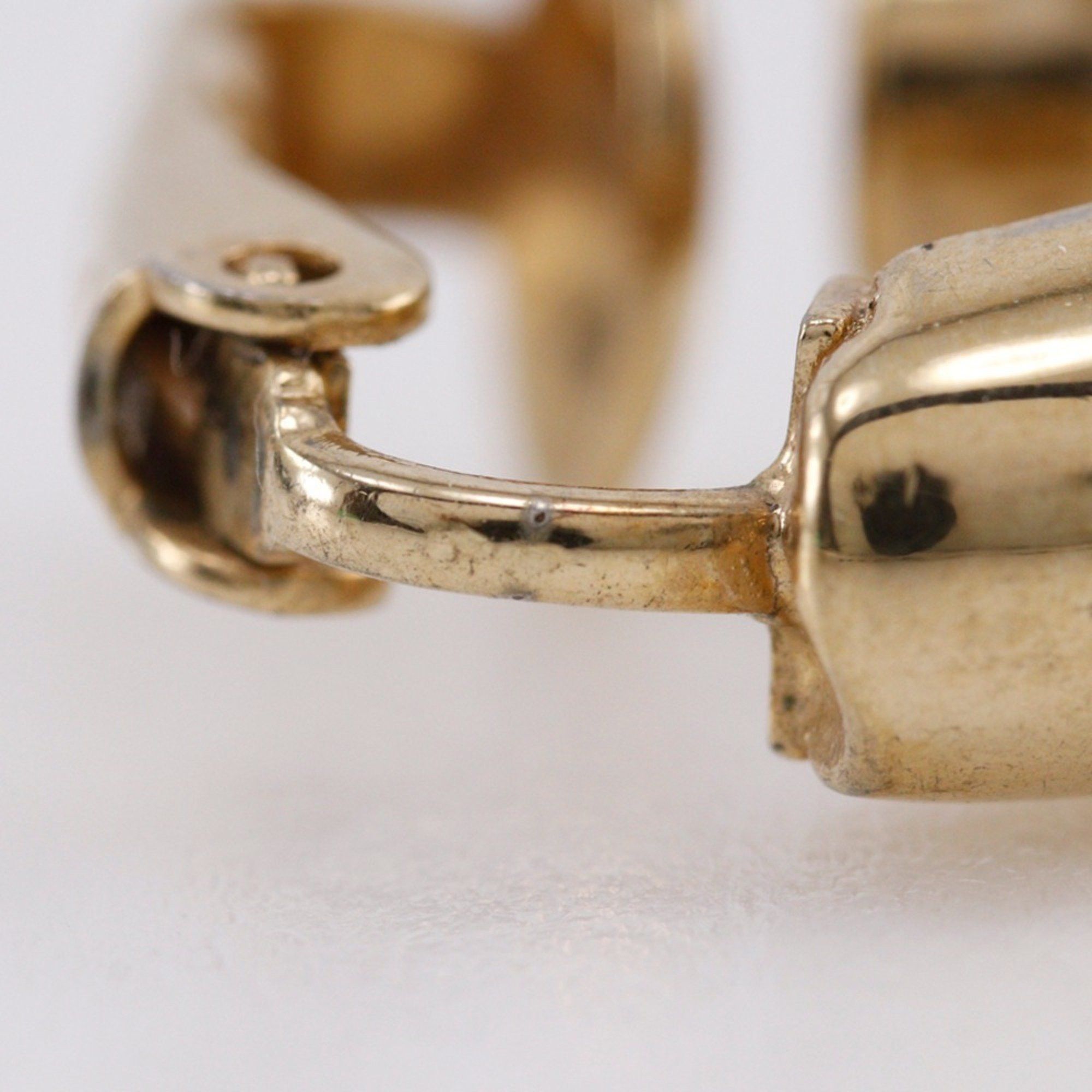 Dior Christian Dior Gold-Plated Earrings, Approx. 5.8g, Women's Size ONE SIZE - 6 Thumbnail