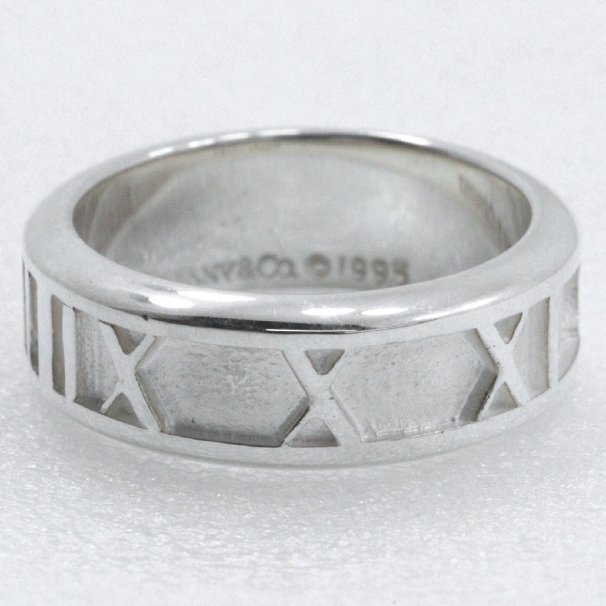Tiffany & Co. Tiffany & Co. Atlas Ring, Size 8.5, Sterling Silver, Approx. 5.1g, Women's Size ONE SIZE - 4 Thumbnail