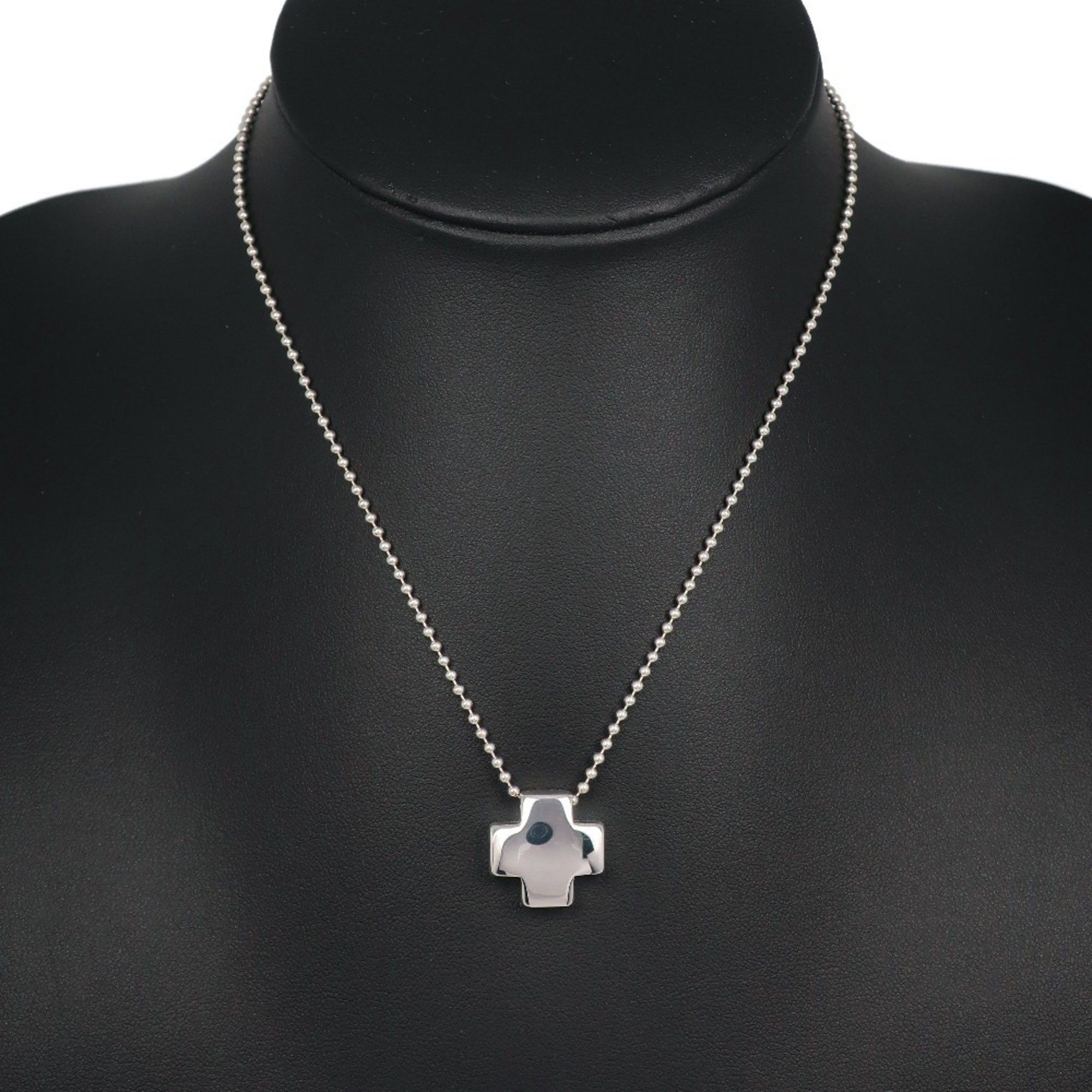 Tiffany & Co. Tiffany & Co. Roman Cross Necklace, Ball Chain, 925 Sterling Silver, Approx. 13.2g, Women's Size ONE SIZE - 2 Thumbnail