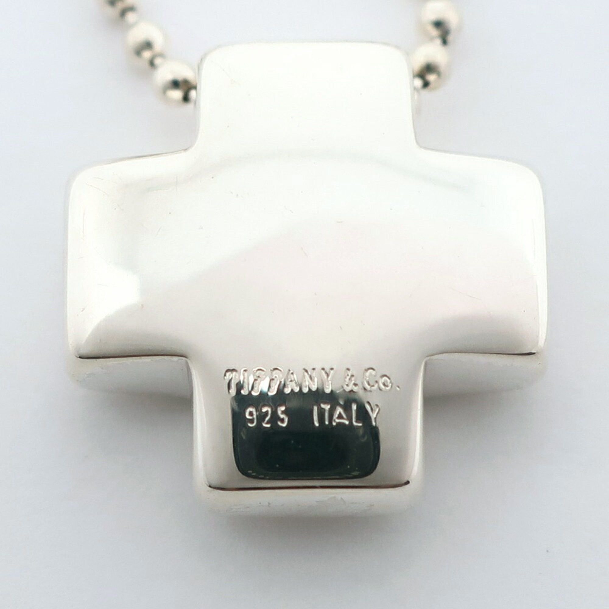 Tiffany & Co. Tiffany & Co. Roman Cross Necklace, Ball Chain, 925 Sterling Silver, Approx. 13.2g, Women's Size ONE SIZE - 6 Thumbnail