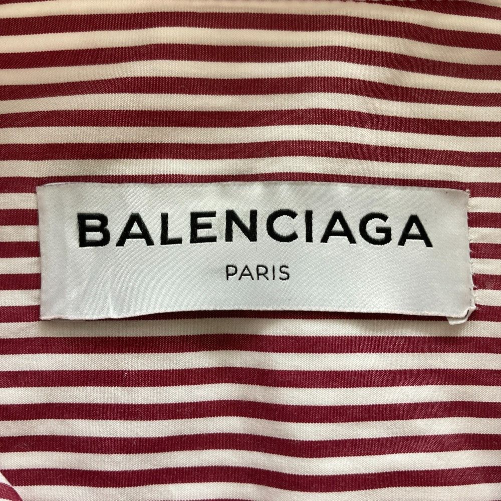 Balenciaga Balenciaga Balenciaga Stripe Long Sleeve Shirt Cotton Dress Shirt DUTY FREE for USA Size ONE SIZE - 4 Thumbnail