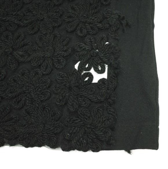 Other Other tao COMME des GARCONS Cotton Jersey×Nylon Tulle Embroidery T-shirt Cotton T-Shirts TN-T005 DUTY FREE for USA Size ONE SIZE - 6 Thumbnail