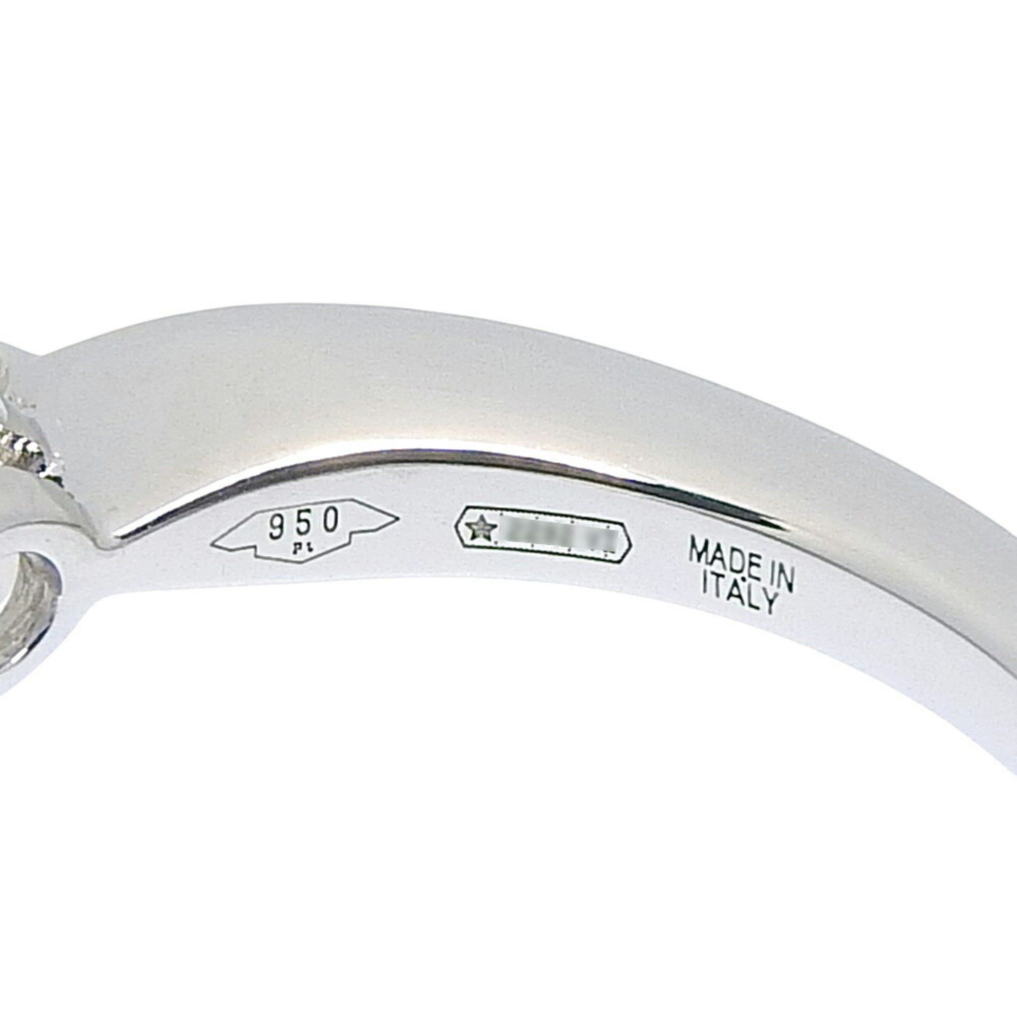 Bvlgari Bvlgari Like new Bulgari Dedicata a Venezia 4.6g ring in platinum with 0.43ct diamond (G-VVS1-EX), size 7 Size ONE SIZE - 2 Thumbnail