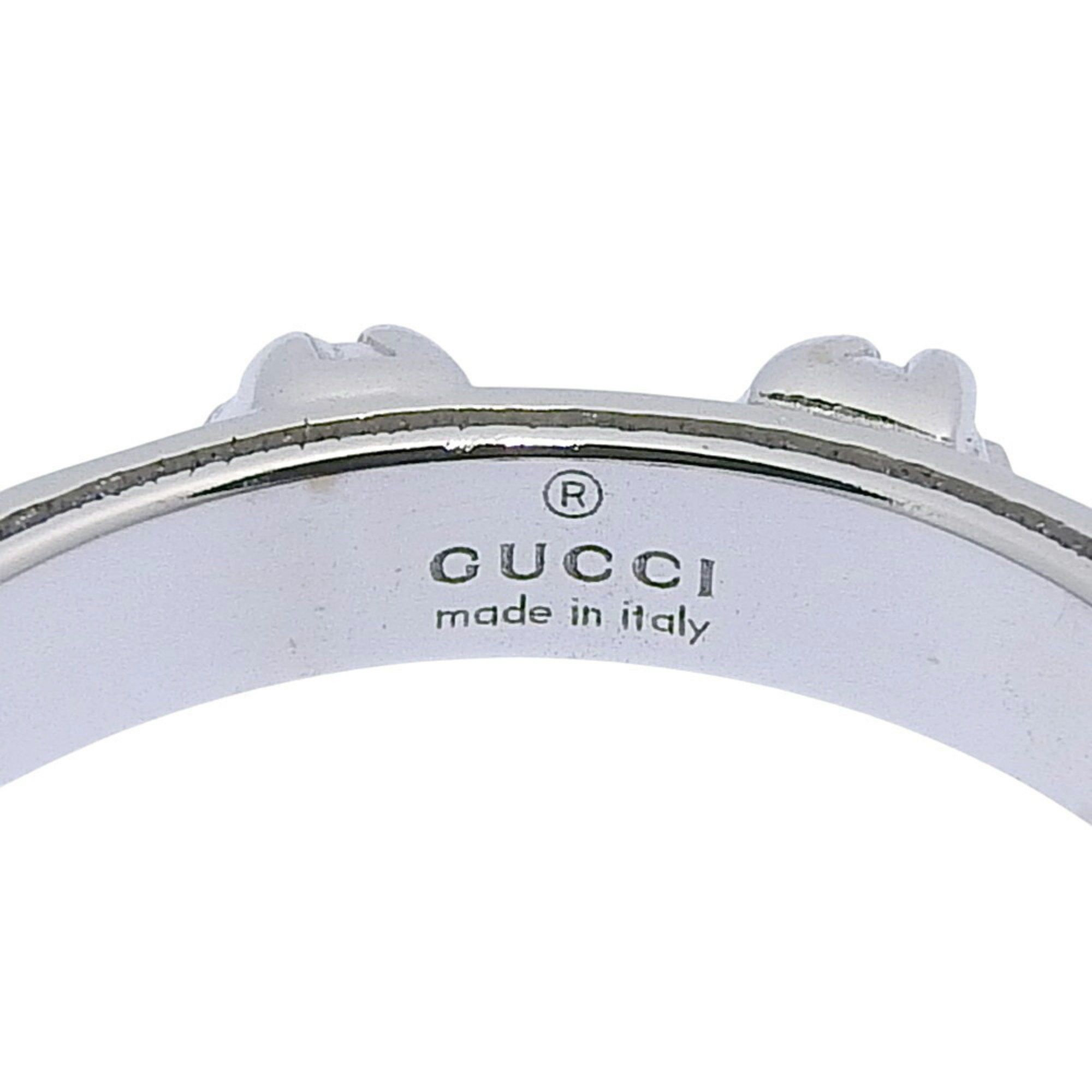 Gucci Like new Gucci 5.0g GG Interlocking G Ring in 18K White Gold with Full Diamonds, size 9 Size ONE SIZE - 2 Thumbnail