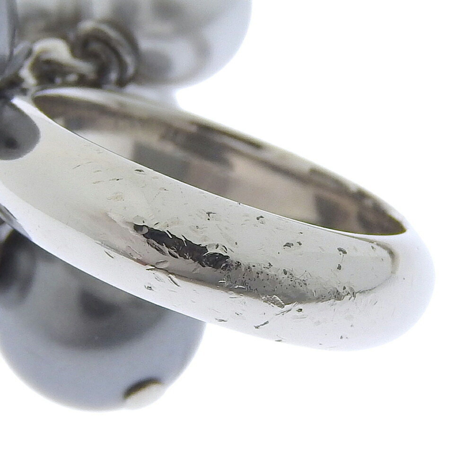 Celine Celine ring with 9 grey pearls, approximately size 11 Size ONE SIZE - 3 Thumbnail