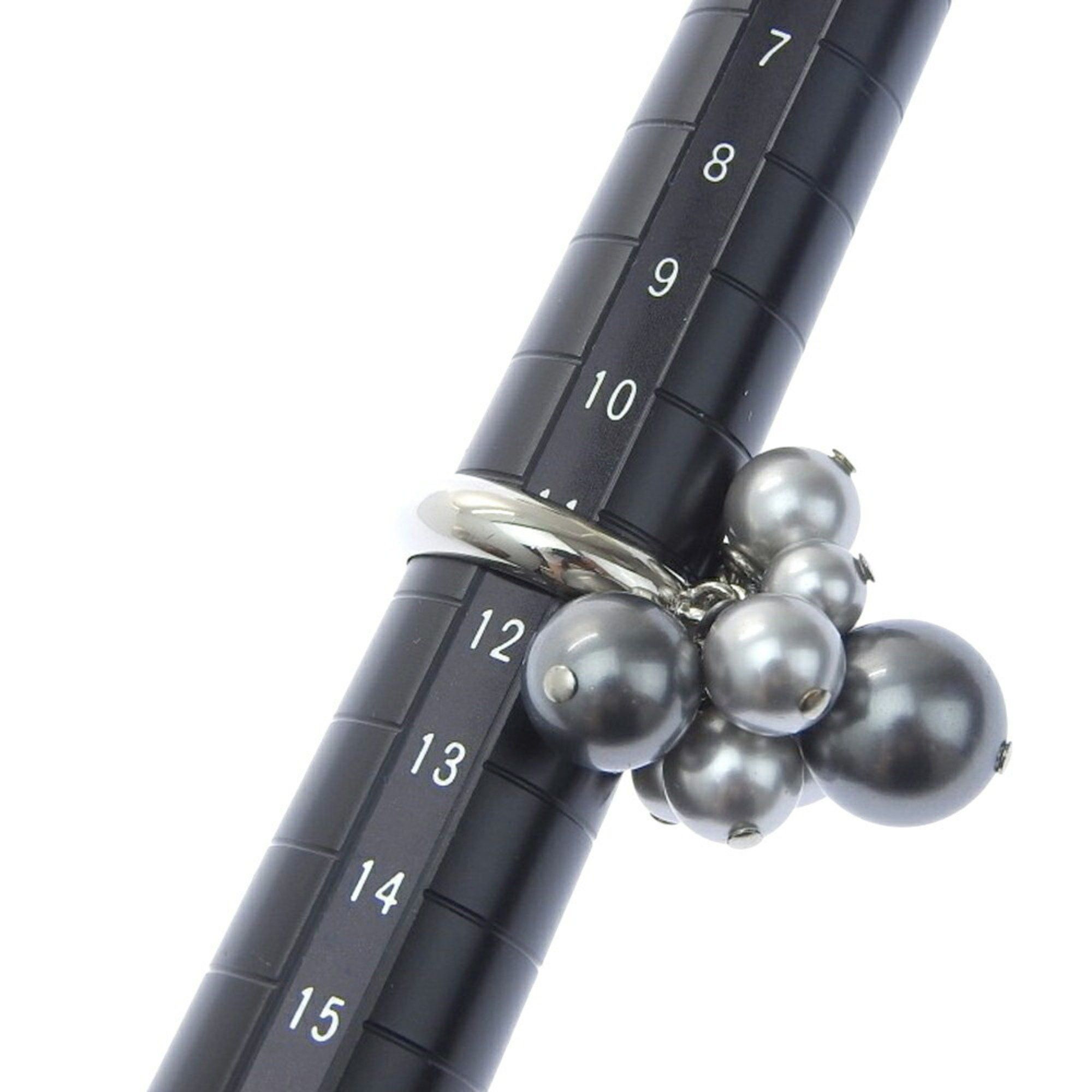 Celine Celine ring with 9 grey pearls, approximately size 11 Size ONE SIZE - 5 Thumbnail