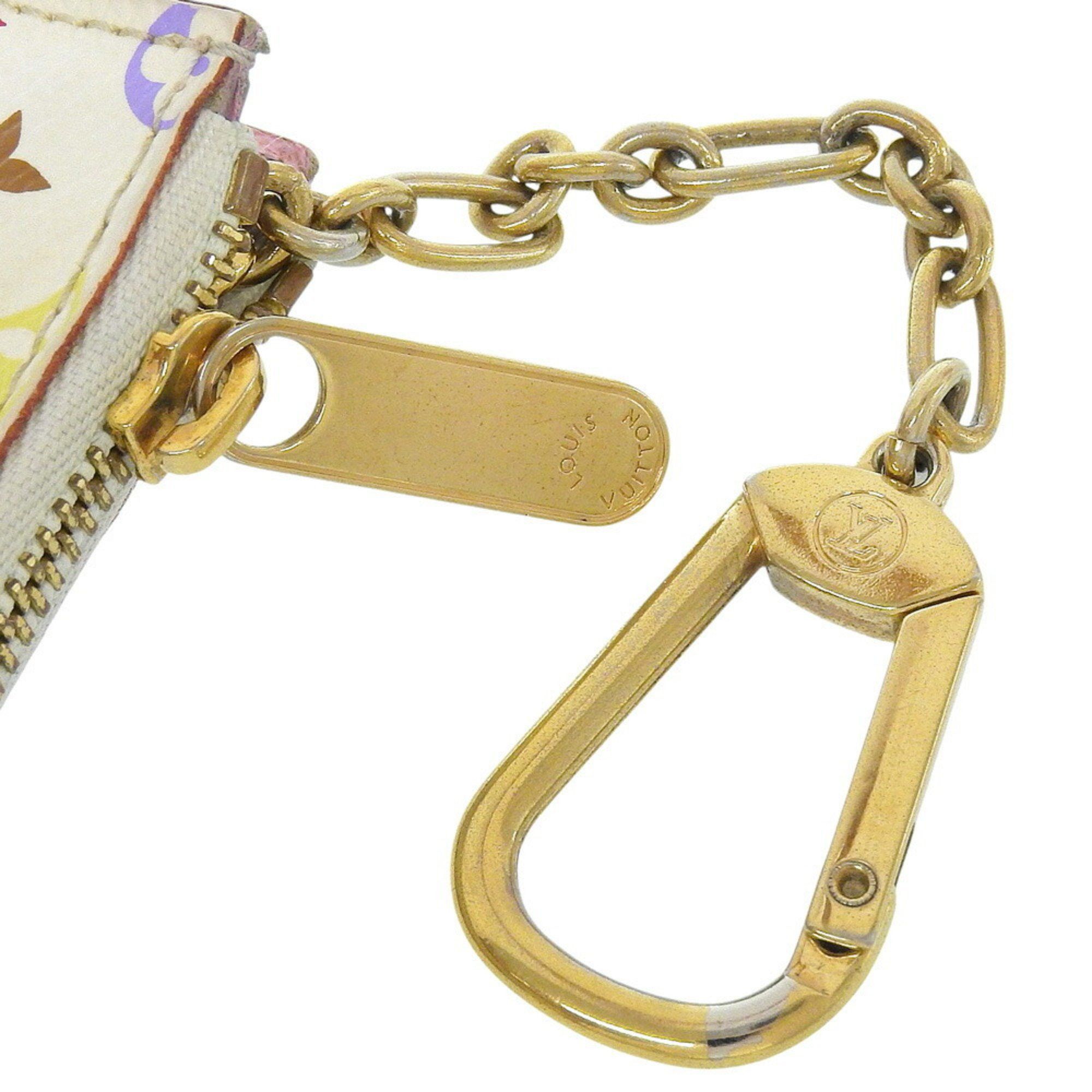 Louis Vuitton Louis Vuitton Monogram Multicolore Pochette Clé M93734 Coin Case, Brown Size ONE SIZE - 6 Thumbnail