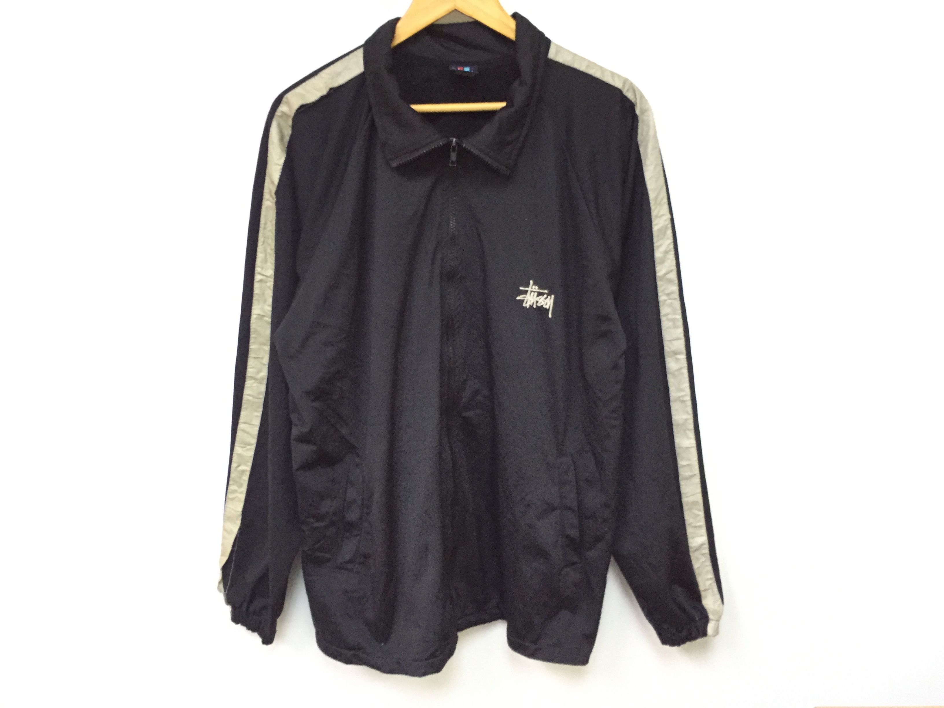 Stussy × Vintage 90's STUSSY side Strips Zipper jacket Size US L / EU 52-54 / 3 - 2 Thumbnail