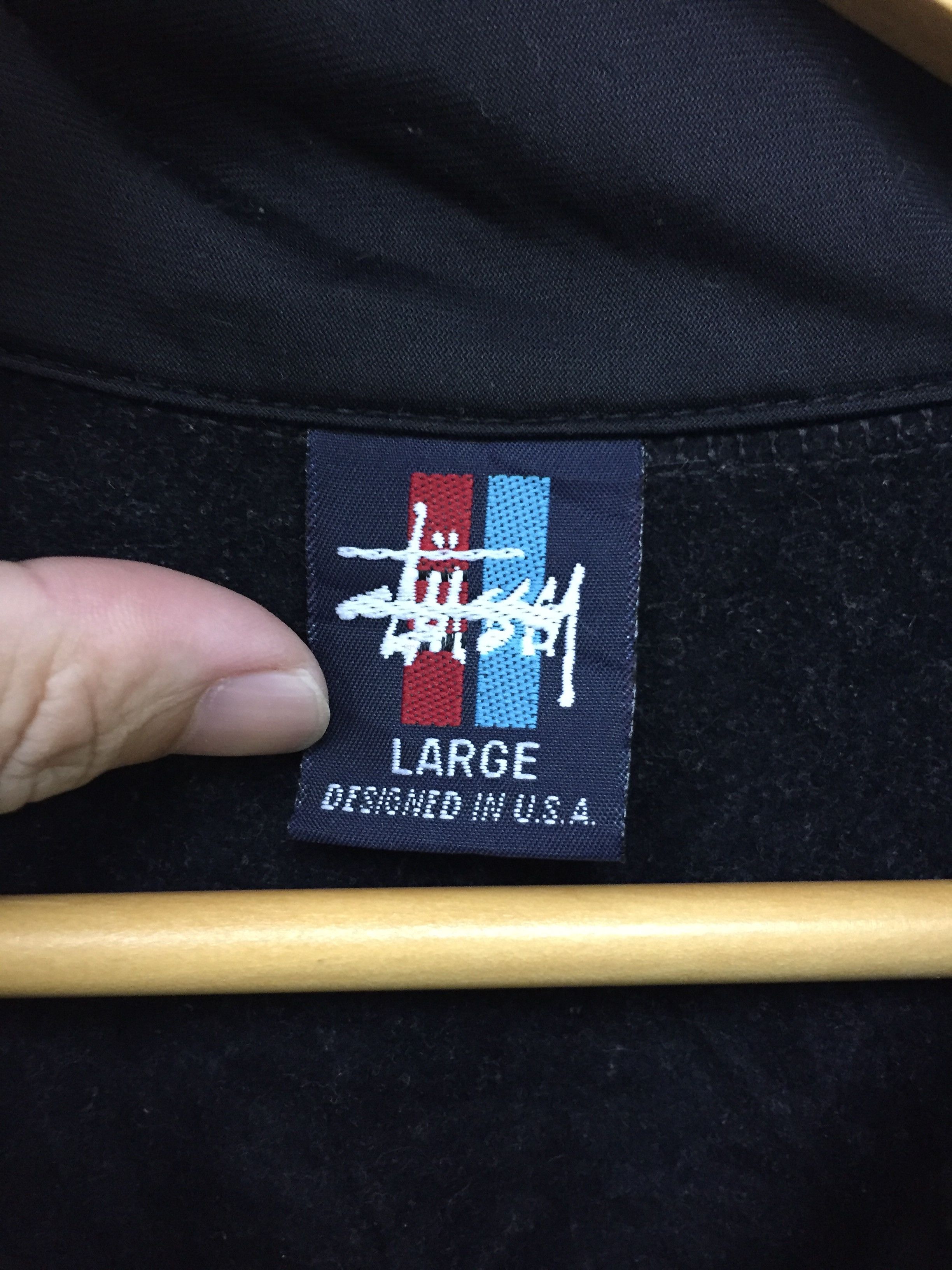 Stussy × Vintage 90's STUSSY side Strips Zipper jacket Size US L / EU 52-54 / 3 - 8 Thumbnail