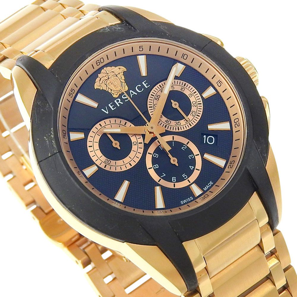 Versace Versace Versace Stainless Steel Chronograph Metal Quartz M8C80D009 S080 DUTY FREE for USA Size ONE SIZE - 3 Thumbnail