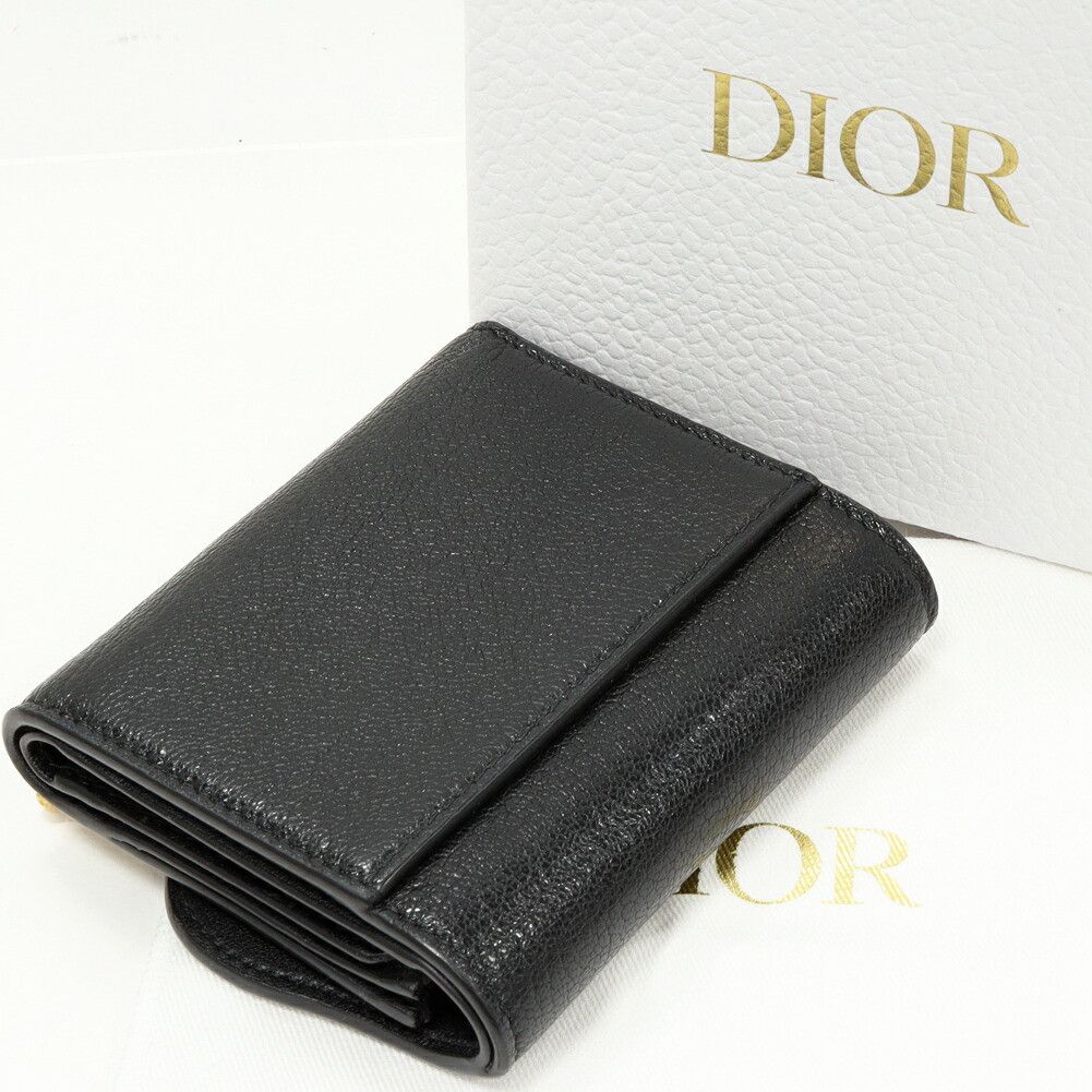 Dior Dior Dior Saddle Lotus Wallet Goatskin Wallet Leather Short Wallet S5652CCEH M900 DUTY FREE for USA Size ONE SIZE - 2 Thumbnail
