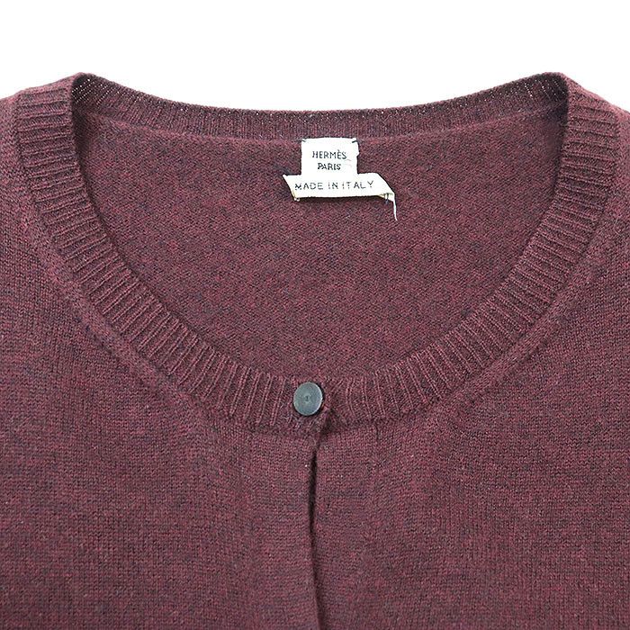 Hermes Hermes Hermes 100% Wool Cardigan Leather Tops DUTY FREE for USA Size ONE SIZE - 11 Thumbnail