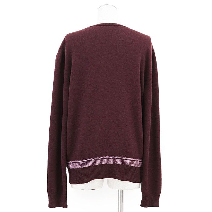 Hermes Hermes Hermes 100% Wool Cardigan Leather Tops DUTY FREE for USA Size ONE SIZE - 7 Thumbnail