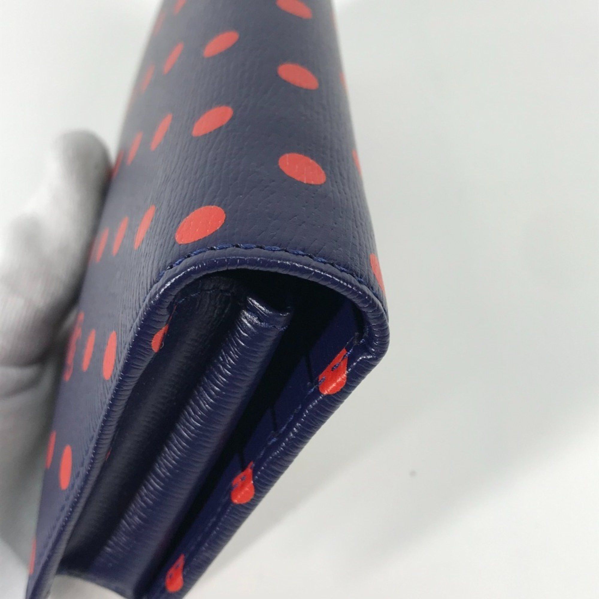Gucci GUCCI Horsebit 1955 Dot Chain Wallet (621892) - Women's Leather Shoulder Bag in Navy and Red Like New Size ONE SIZE - 8 Thumbnail