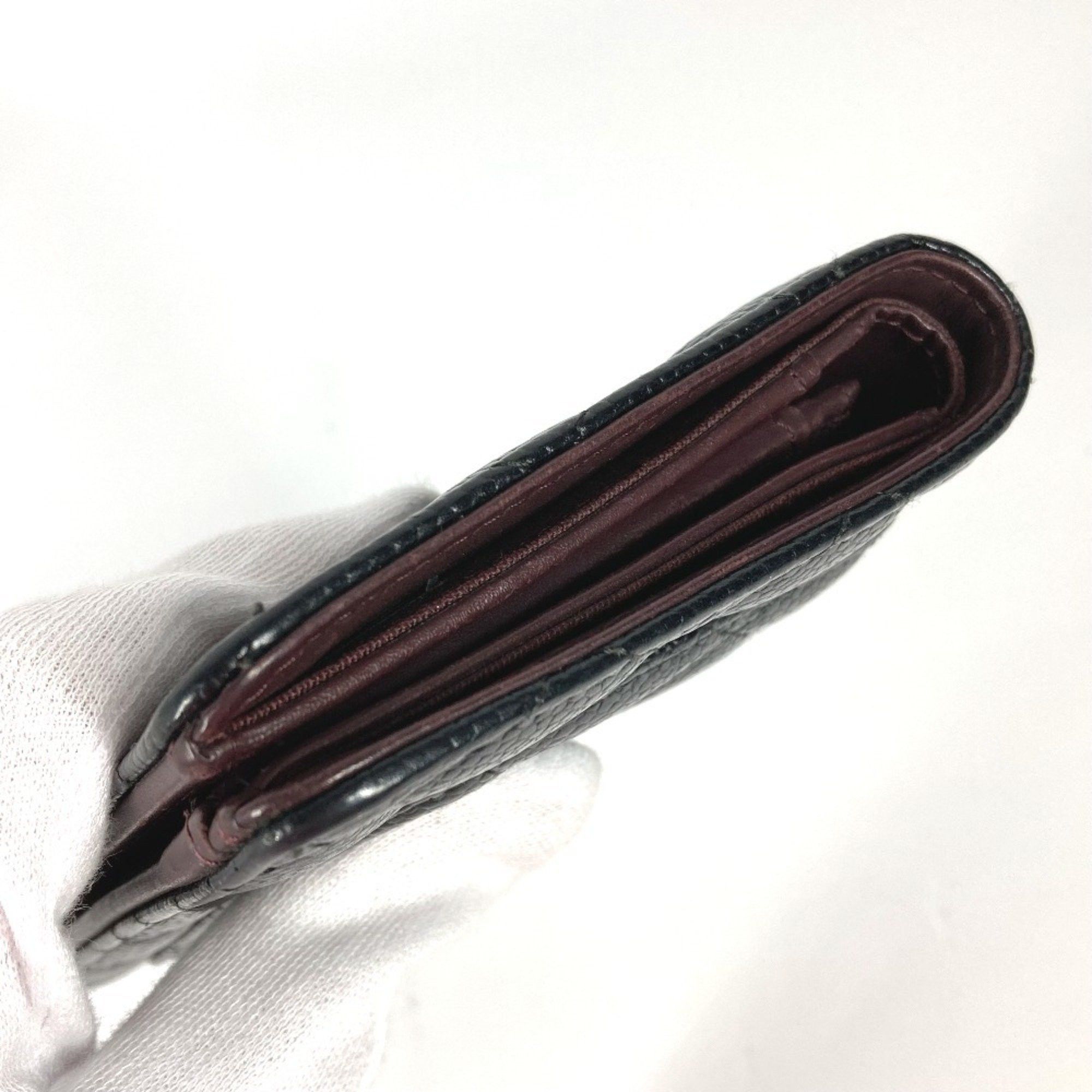 Chanel CHANEL CC Coco Mark Matelasse Quilted Bifold Long Wallet in Caviar Leather, Women's, Black Size ONE SIZE - 13 Thumbnail