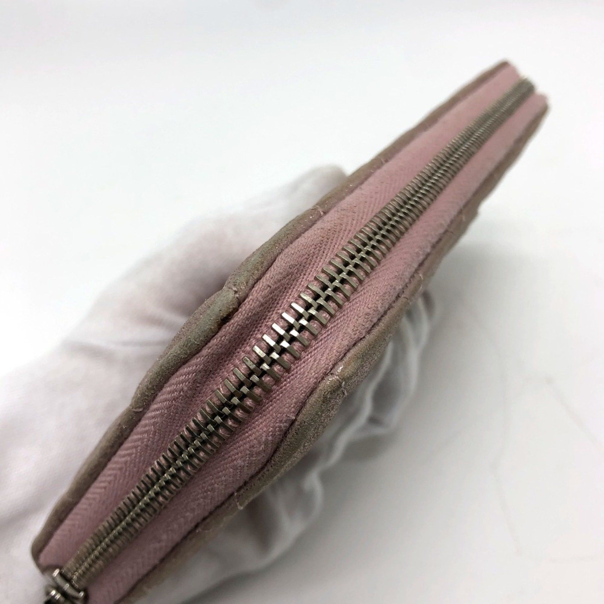 Chanel CHANEL A80003 Coco Mark Chain Me Matelasse Round Zip Long Wallet Leather Women's Pink Size ONE SIZE - 7 Thumbnail