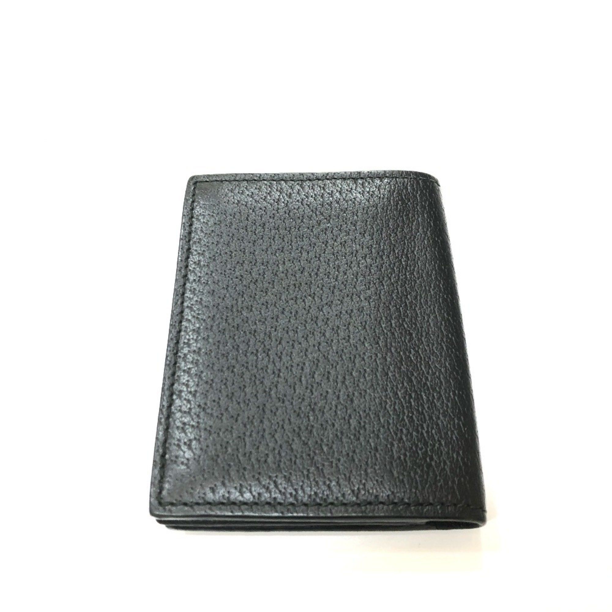 Gucci GUCCI 428737 GG Marmont IC Case, Business Card Leather, Women's, Black Size ONE SIZE - 2 Thumbnail