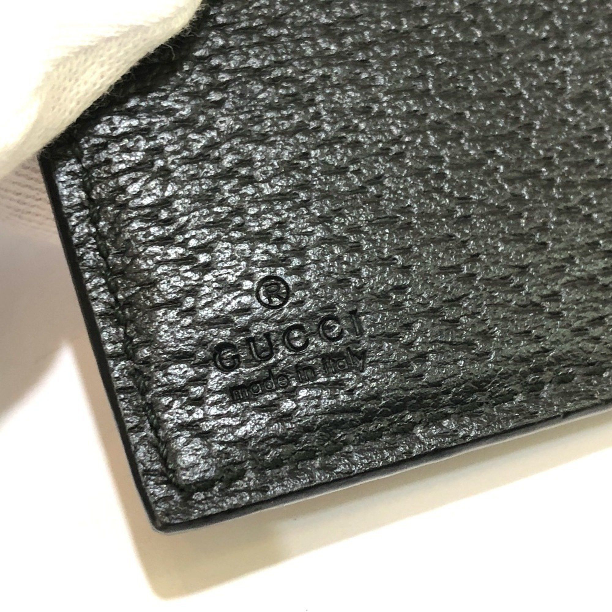 Gucci GUCCI 428737 GG Marmont IC Case, Business Card Leather, Women's, Black Size ONE SIZE - 9 Thumbnail