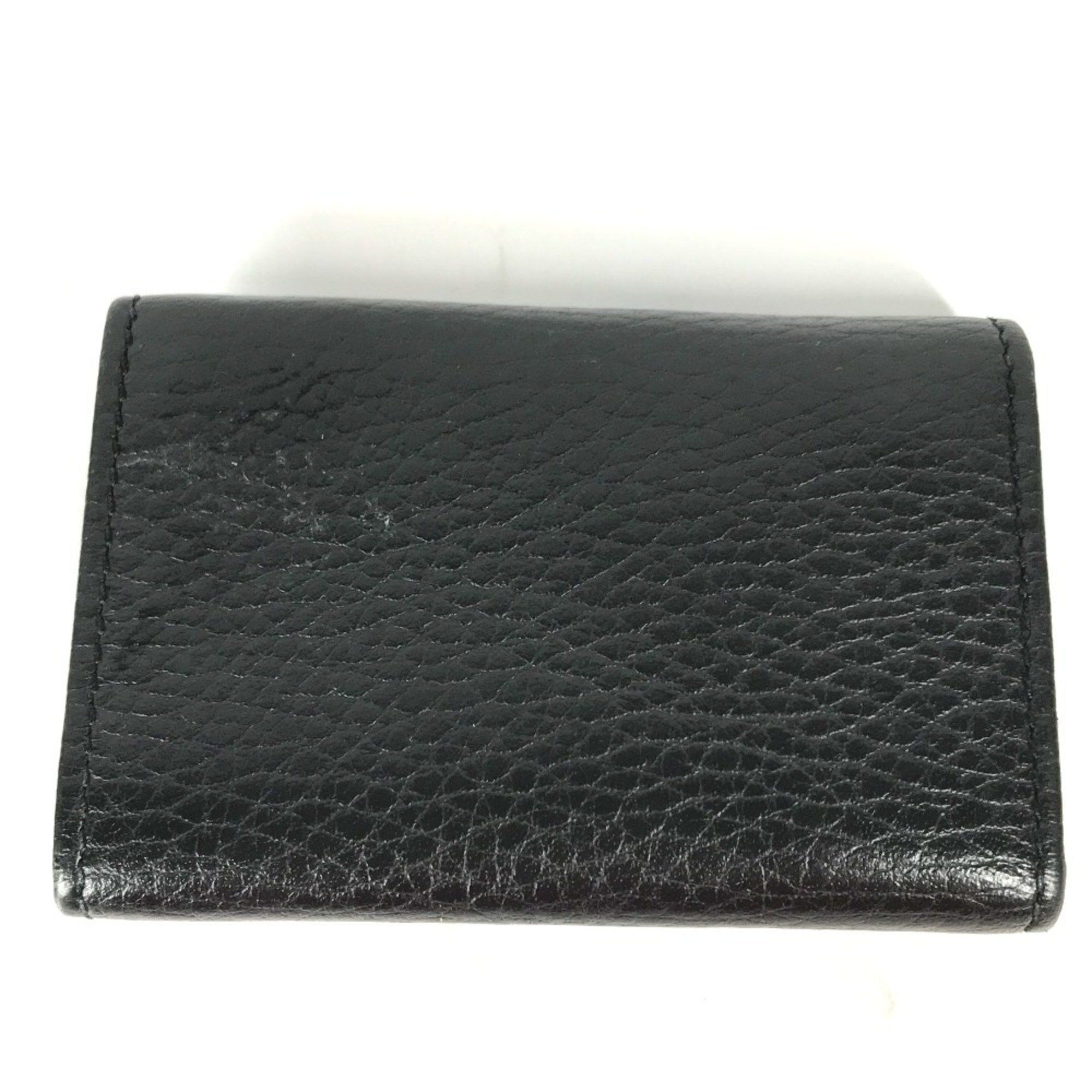 Gucci GUCCI GG Marmont 6-ring key case, black leather, for women, 456118 Size ONE SIZE - 4 Thumbnail