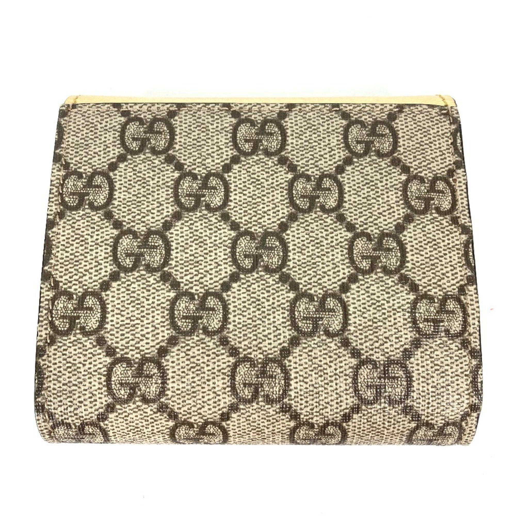 Gucci GUCCI 598587 Compact Wallet GG Marmont Bifold Leather Women's Gold Size ONE SIZE - 8 Thumbnail