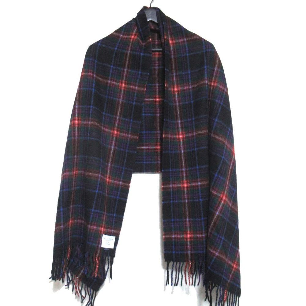 Other Other Begg & Co Wool Angora Check Fringe Scarf Others Scarf DUTY FREE for USA Size ONE SIZE - 2 Thumbnail