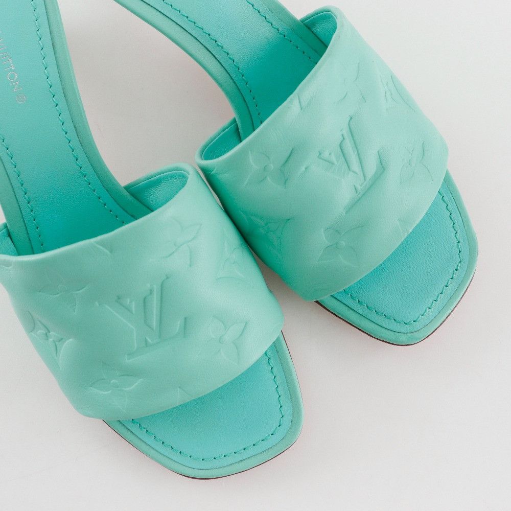 Louis Vuitton Louis Vuitton Louis Vuitton Revival Monogram Embossed Leather Sandals Leather Shoes DUTY FREE for USA Size ONE SIZE - 4 Thumbnail