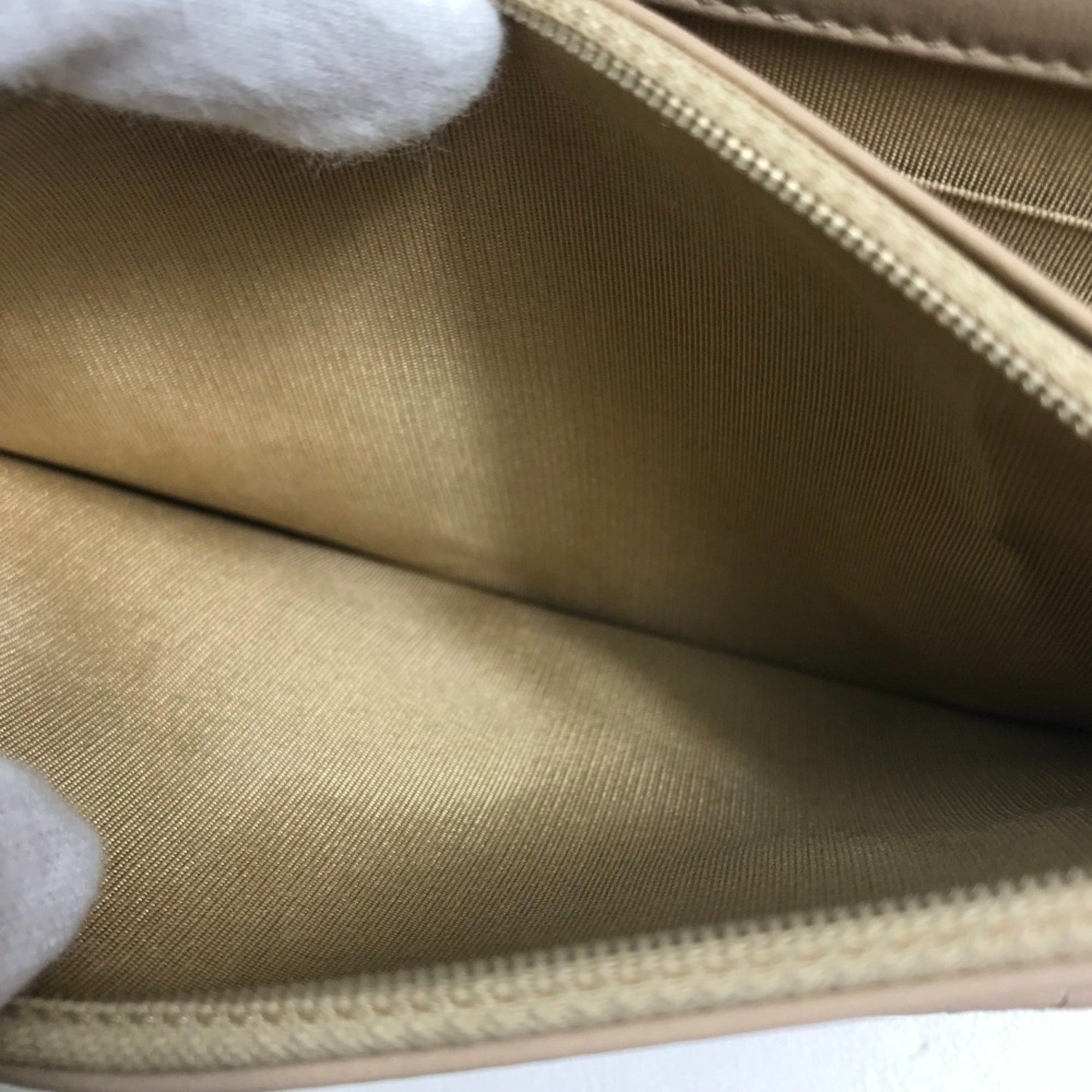Chanel CHANEL CC Coco Mark Matelasse Design Chain Wallet Shoulder Bag Long Women's Lambskin Beige Size ONE SIZE - 12 Thumbnail