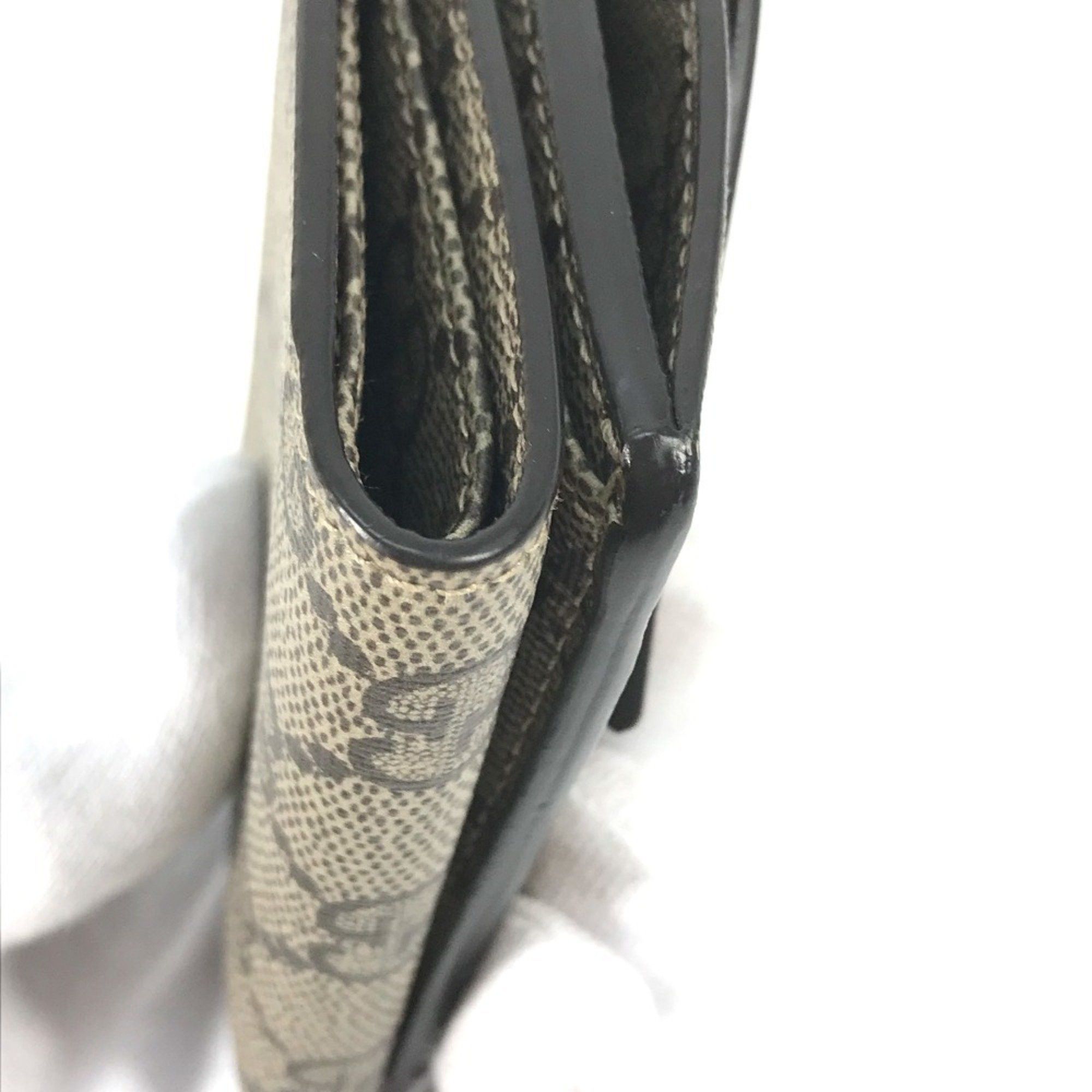 Gucci GUCCI 681704 BALENCIAGA Paper Mini The Hacker Project Tri-fold Wallet in GG Supreme Canvas, Unisex, Beige Size ONE SIZE - 9 Thumbnail