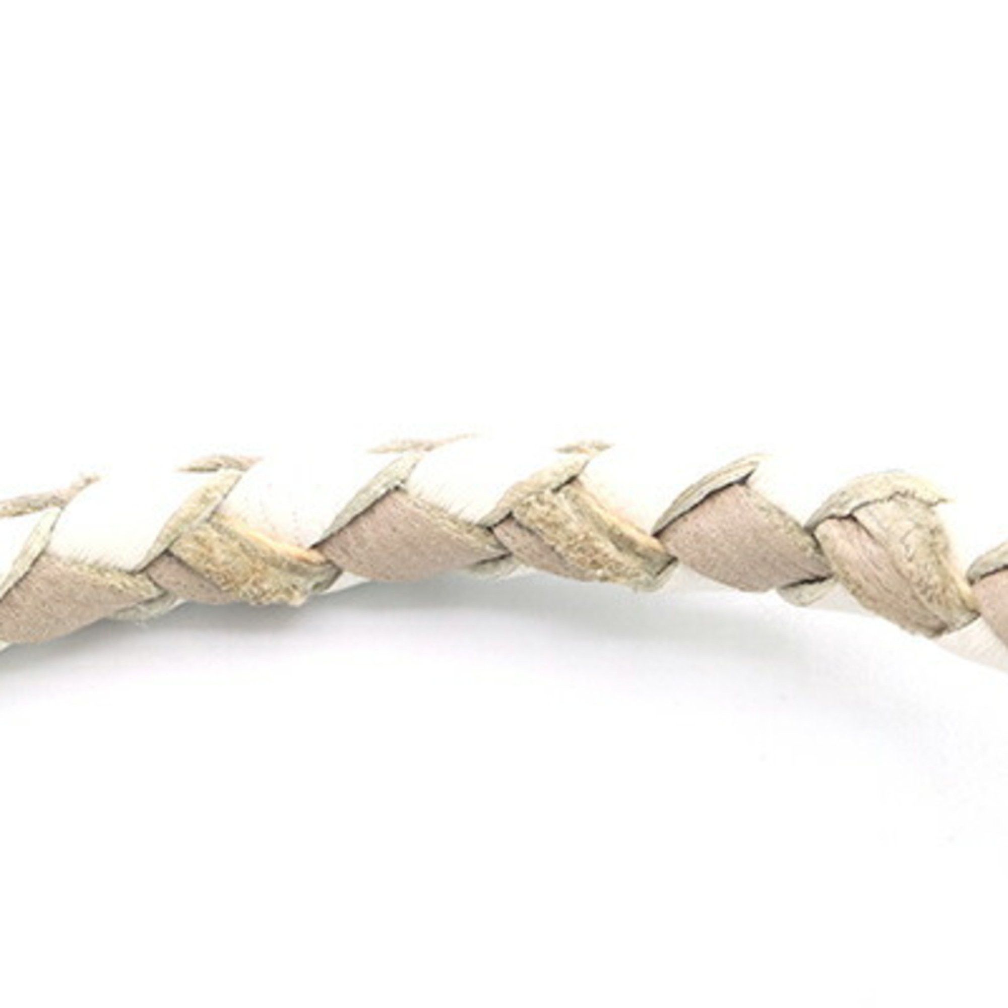 Saint Laurent Paris Saint Laurent Bracelet Gray White Leather Metal Bangle for Men and Women SAINT LAURENT Size ONE SIZE - 7 Thumbnail