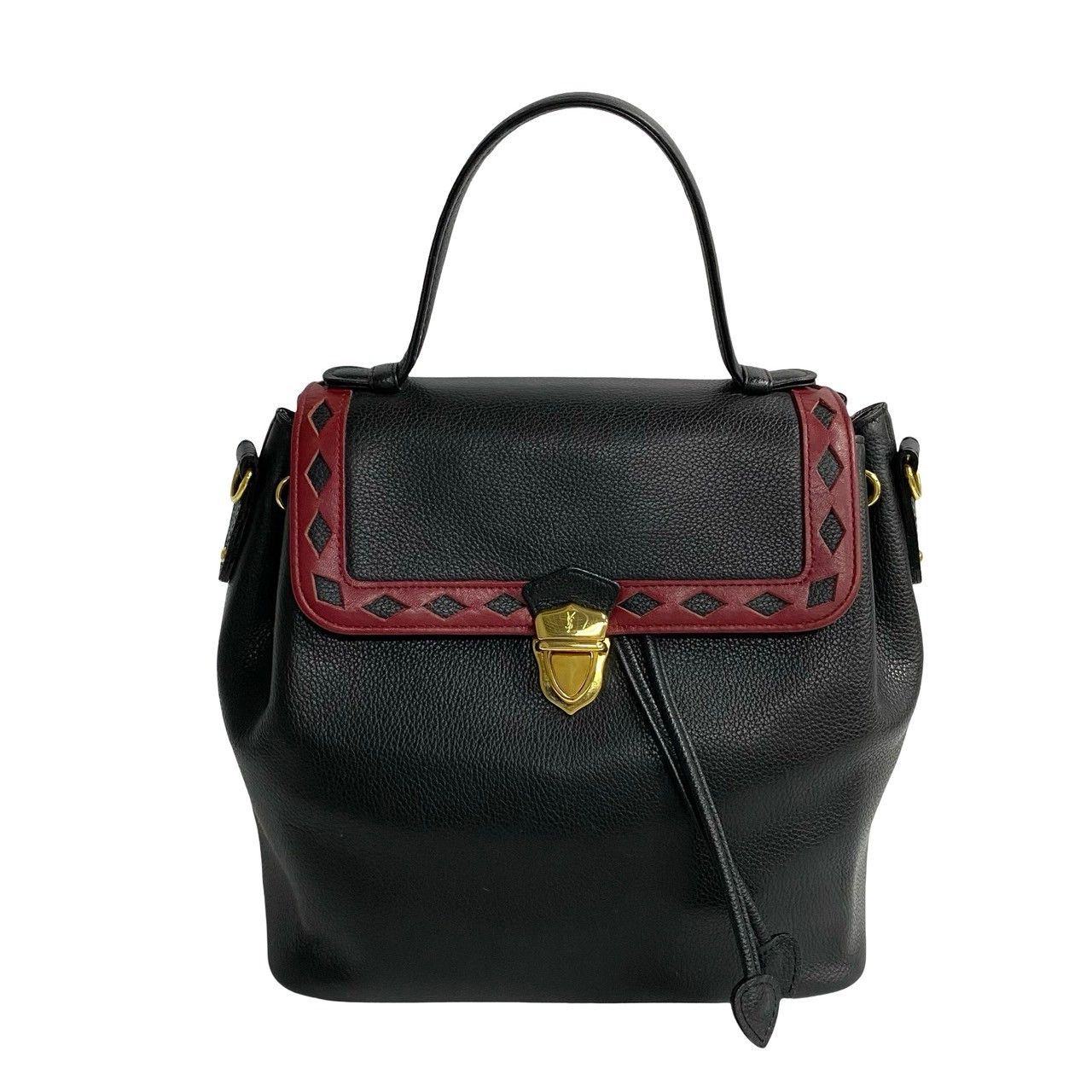 Yves Saint Laurent Yves Saint Laurent Yves Saint Laurent Leather Handbag Leather Handbag DUTY FREE for USA Size ONE SIZE - 2 Thumbnail