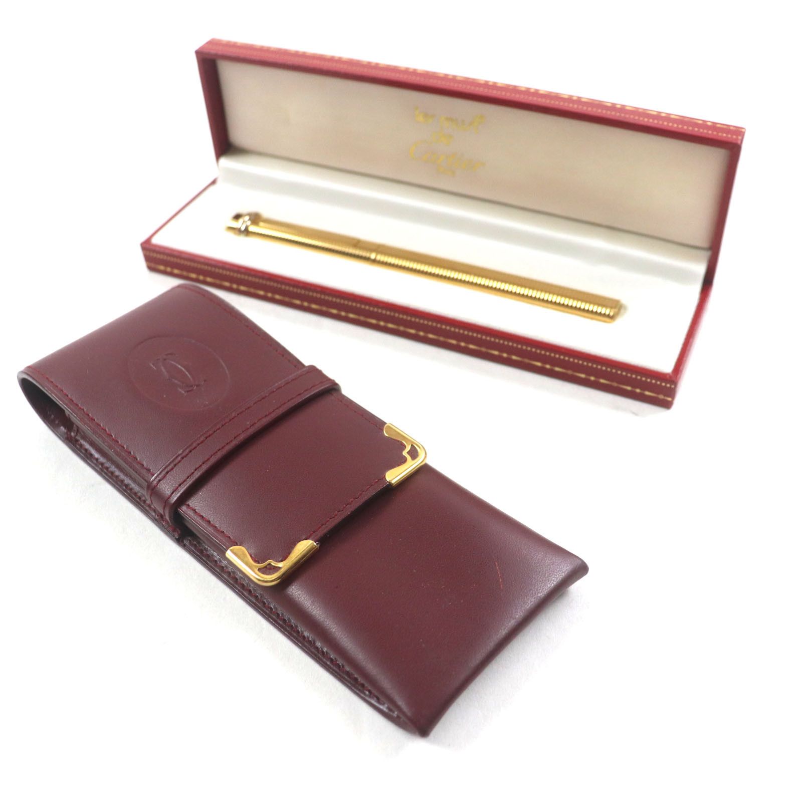 Cartier Cartier Cartier Trinity Border Pattern Ballpoint Pen Metal Pen DUTY FREE for USA Size ONE SIZE - 2 Thumbnail