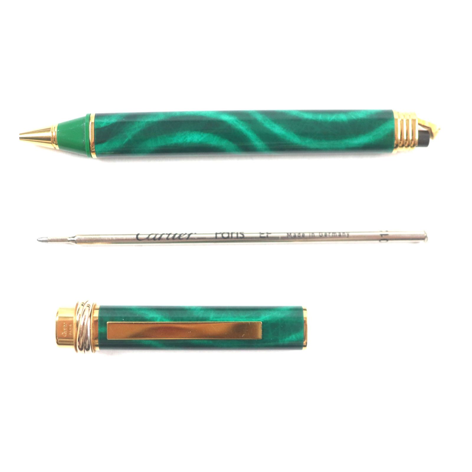 Cartier Cartier Cartier Trinity de Cartier Malachite Ballpoint Pen Metal Pen DUTY FREE for USA Size ONE SIZE - 3 Thumbnail
