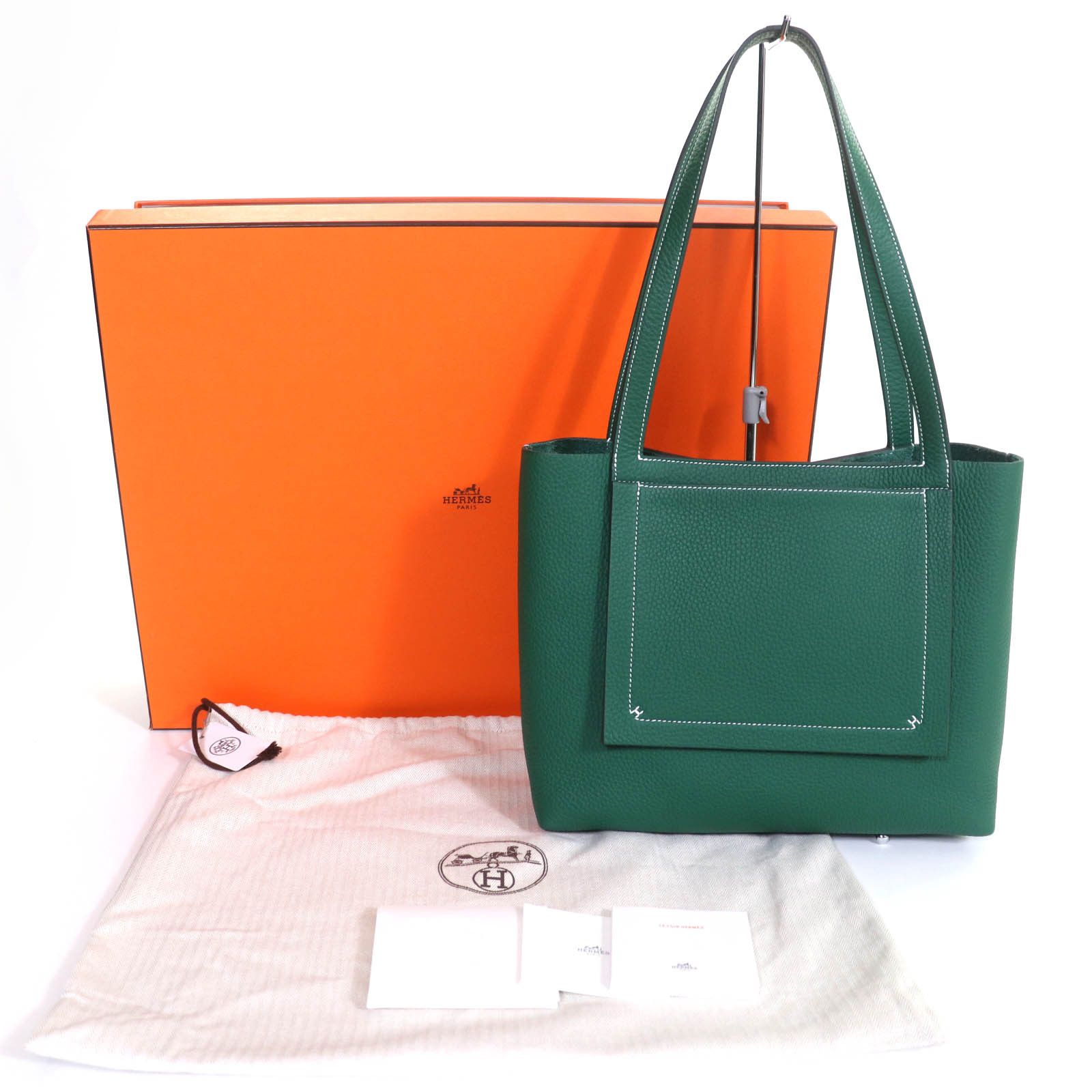 Hermes Hermes Hermes Cavalier 31 Taurillon Clemence Tote Bag Leather Tote Bag Stamp W (2024) DUTY FREE for USA Size ONE SIZE - 2 Thumbnail