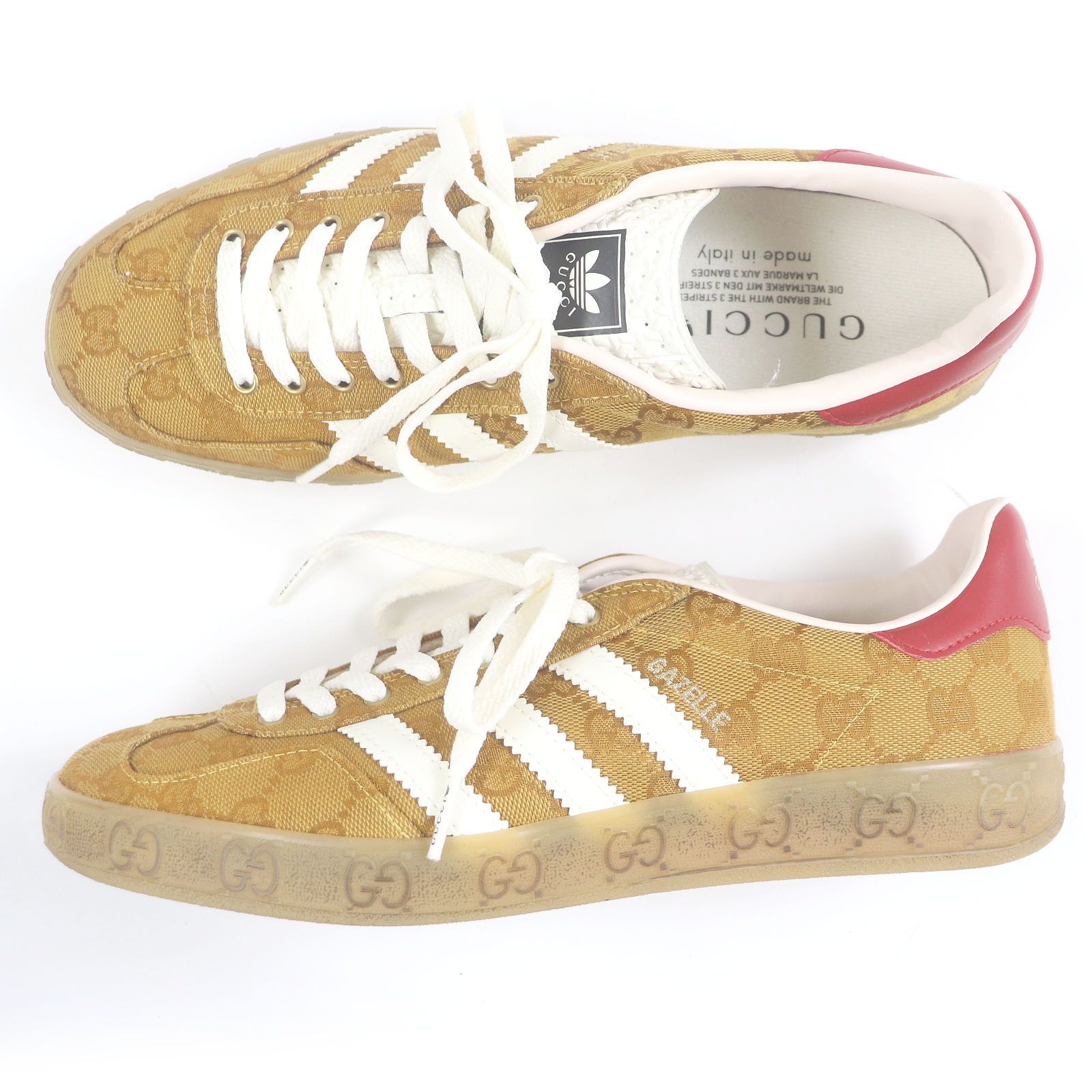 Gucci Gucci Gucci×adidas GAZELLE GG canvas Low Cut Sneakers Canvas Shoes DUTY FREE for USA Size ONE SIZE - 3 Thumbnail