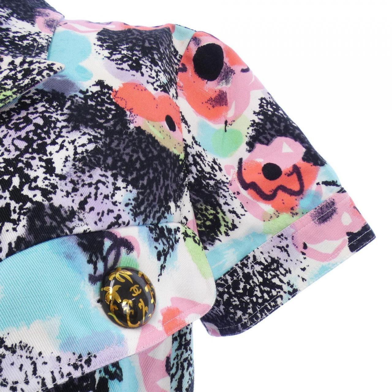 Chanel Chanel Chanel Dress Cotton Dresses P07855V05589 97P DUTY FREE for USA Size ONE SIZE - 7 Thumbnail