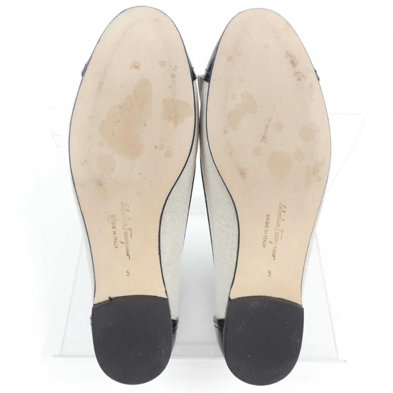 Salvatore Ferragamo Salvatore Ferragamo Salvatore Ferragamo Flat Shoes Leather Shoes DUTY FREE for USA Size ONE SIZE - 4 Thumbnail