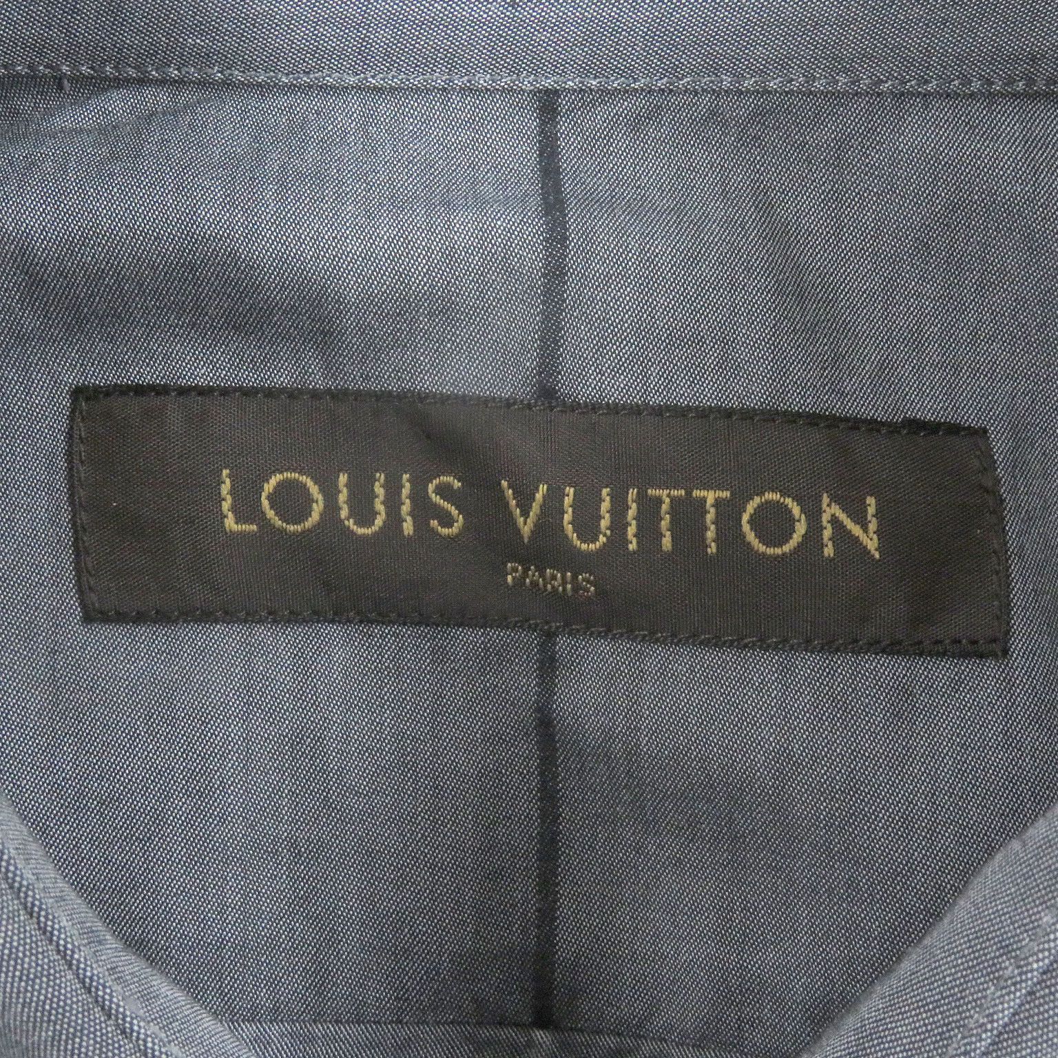 Louis Vuitton Louis Vuitton Louis Vuitton Karakoram Cotton Long Sleeve Shirt Cotton Dress Shirt DUTY FREE for USA Size ONE SIZE - 5 Thumbnail