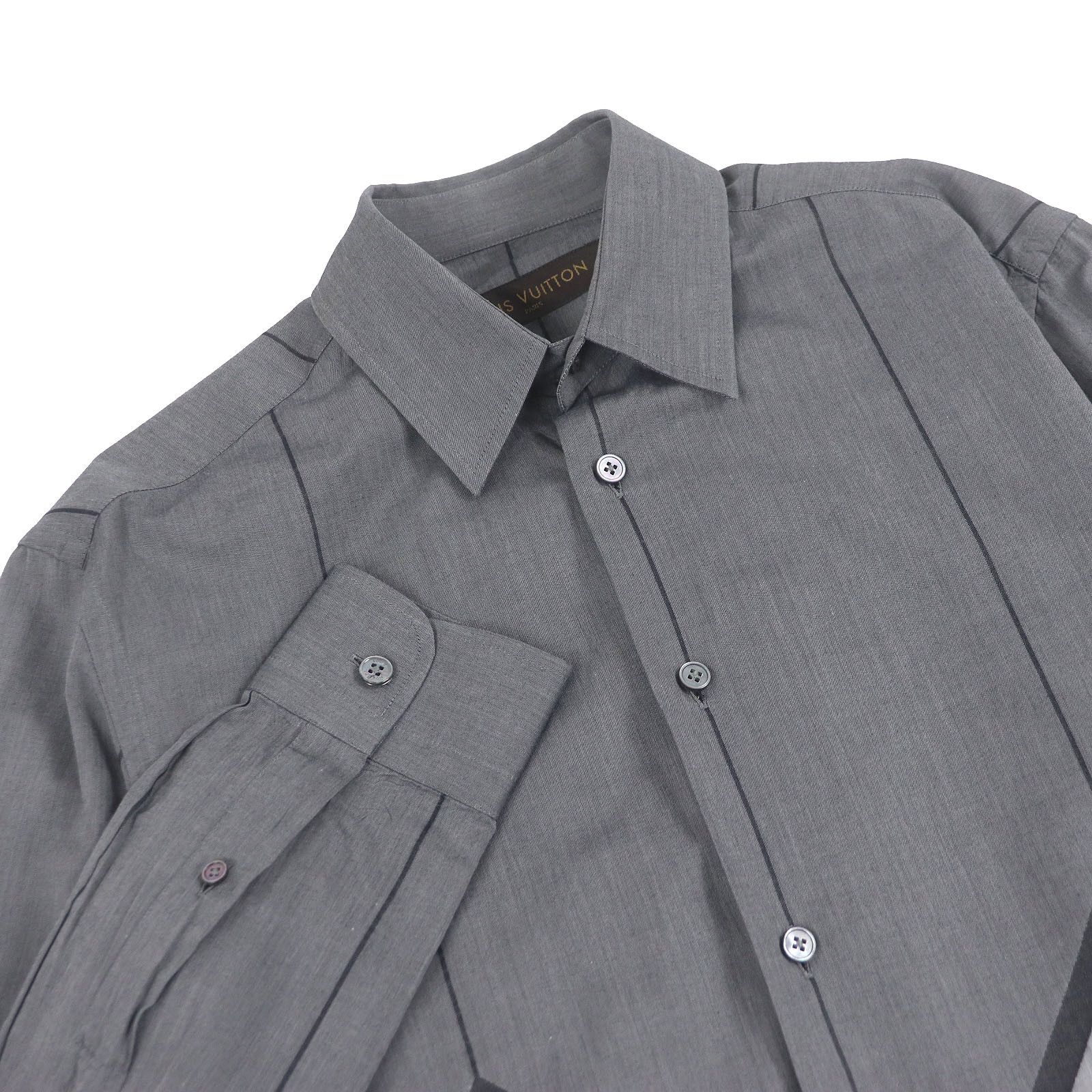 Louis Vuitton Louis Vuitton Louis Vuitton Karakoram Cotton Long Sleeve Shirt Cotton Dress Shirt DUTY FREE for USA Size ONE SIZE - 2 Thumbnail