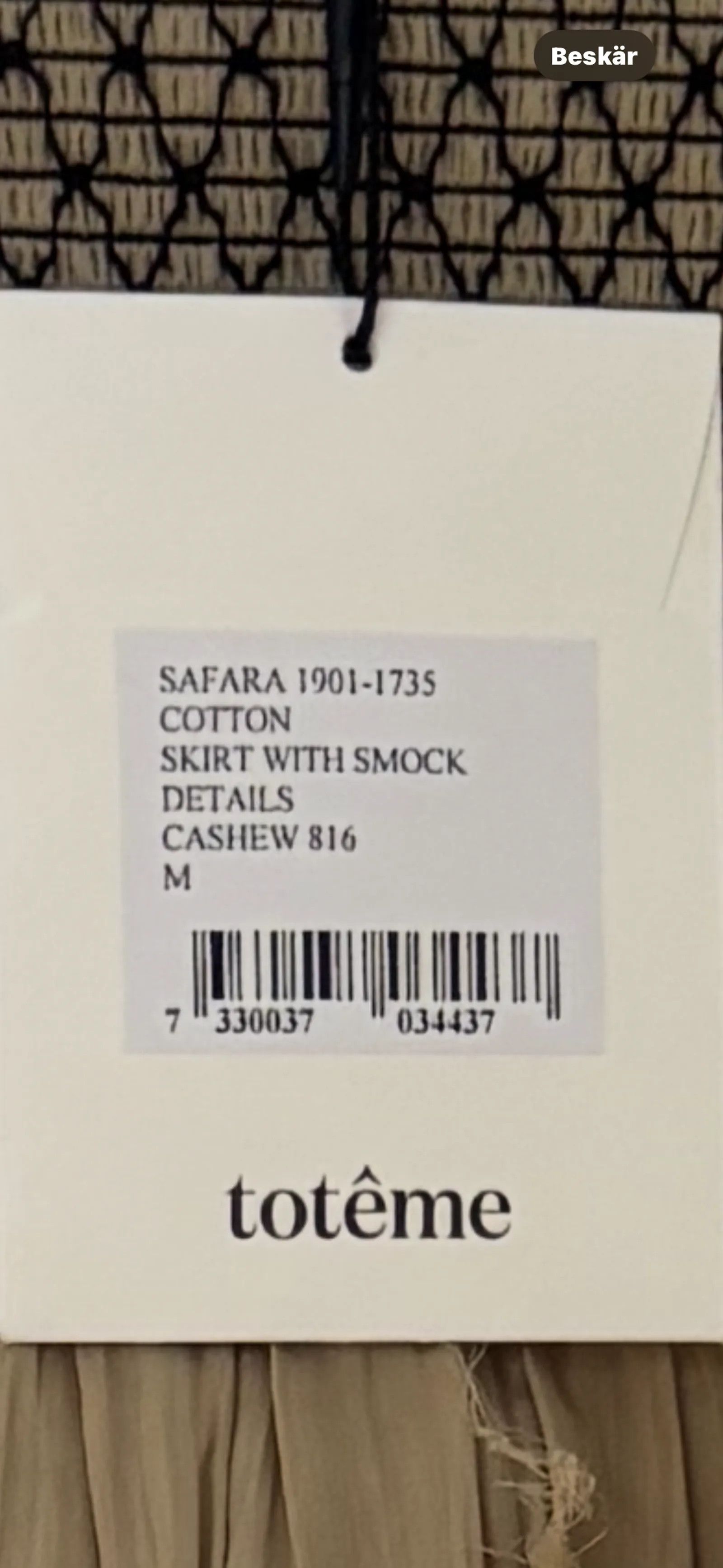 Toteme Toteme Safara cotton smock Skirt Size 28" / US 6 / IT 42 - 2 Thumbnail