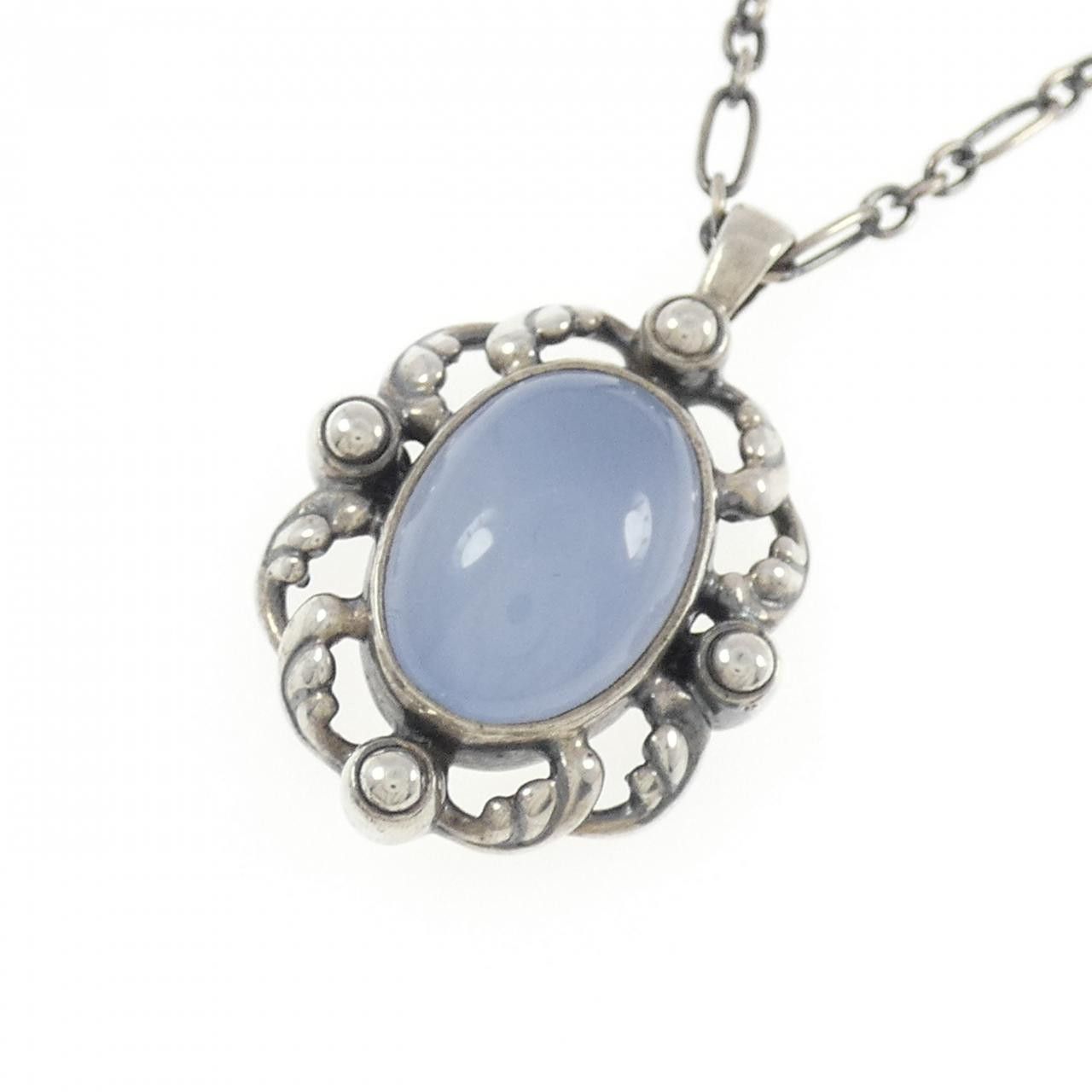 Other Other Georg Jensen 925 Silver Chalcedony Necklace Metal Necklace DUTY FREE for USA Size ONE SIZE - 3 Thumbnail
