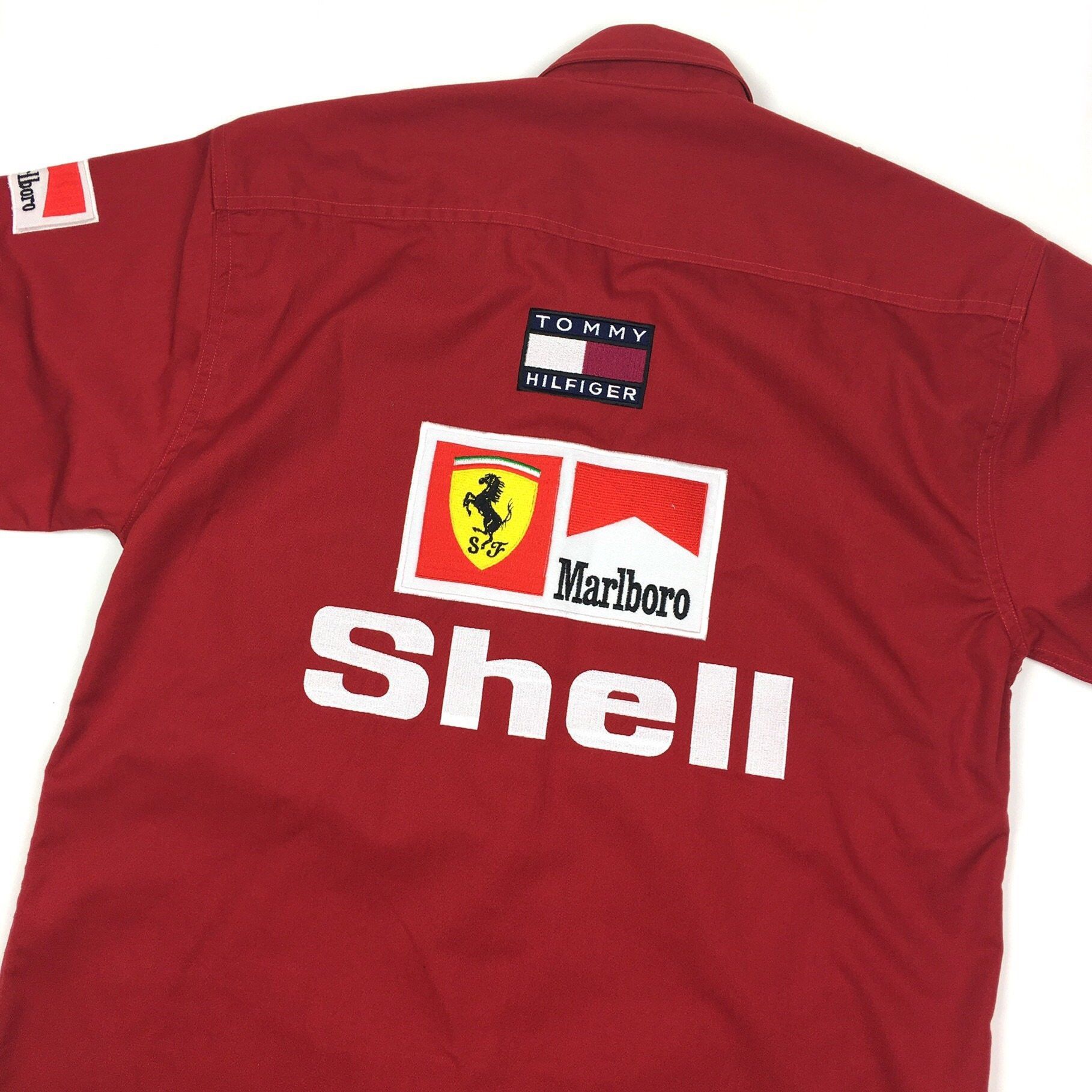 Ferrari × Marlboro × Tommy Hilfiger Rare Tommy Hilfiger x Ferrari x Marlboro Shirt Size US XL / EU 56 / 4 - 3 Thumbnail