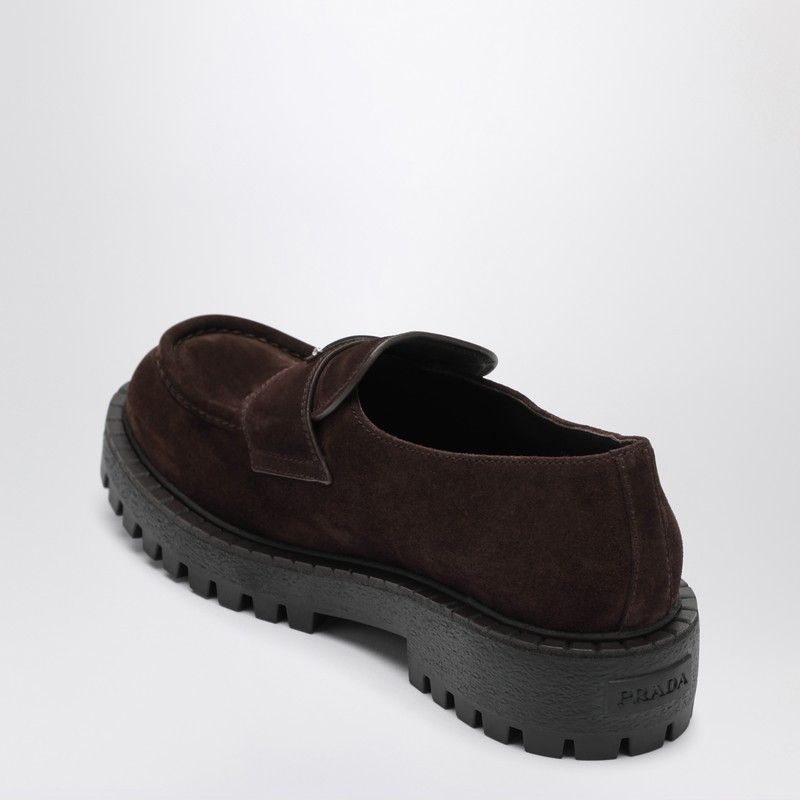Prada Prada Brown Suede Leather Loafers Size US 8.5 / EU 41-42 - 2 Thumbnail