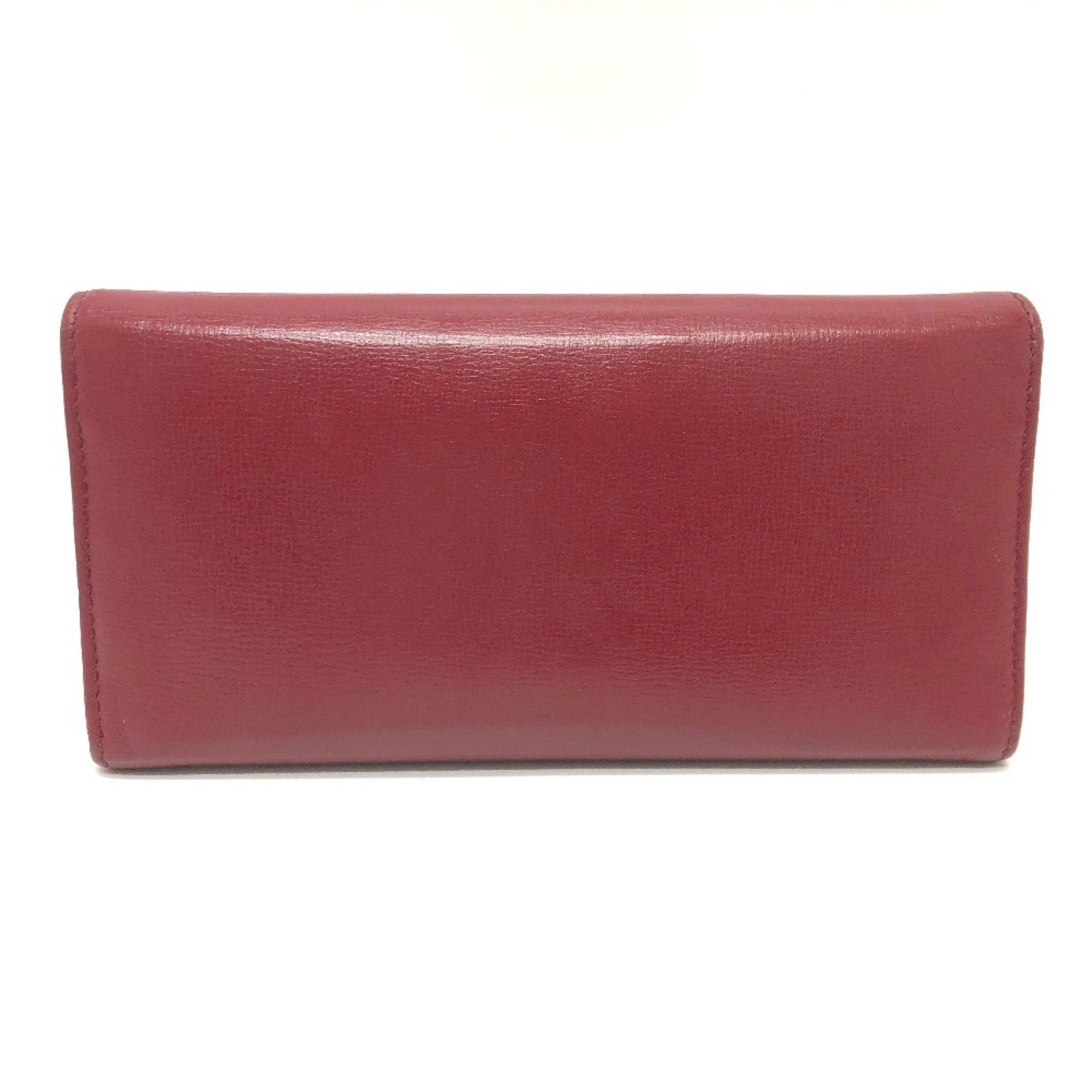Gucci GUCCI Marina Interlocking G Long Wallet, 598531, Leather, Bifold Women's, Red Size ONE SIZE - 2 Thumbnail