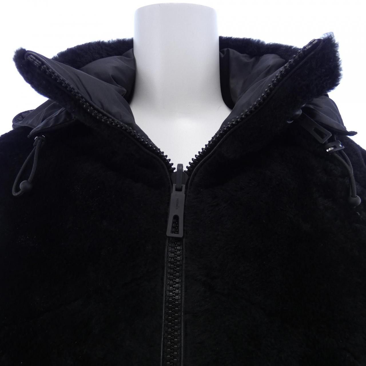 Hermes Hermes Hermes Shearling Jacket Leather Outerwear DUTY FREE for USA Size ONE SIZE - 5 Thumbnail