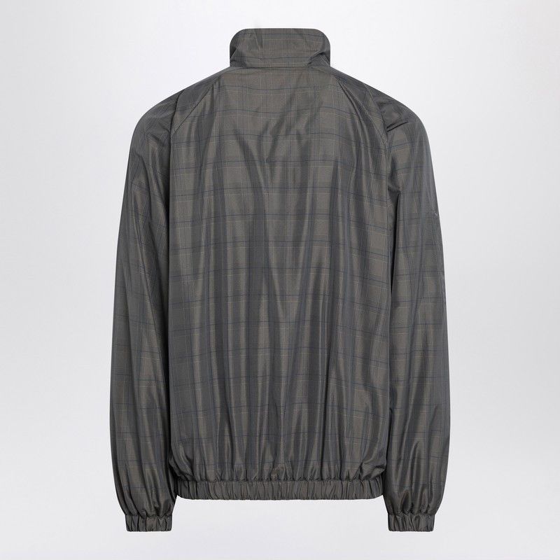 Balenciaga Balenciaga Grey/Blue Nylon Zip-Up Jacket Size US M / EU 48-50 / 2 - 2 Thumbnail