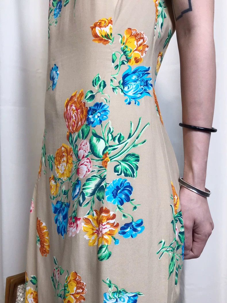 Kenzo Kenzo Vintage Peony Floral Sleeveless Dress - dmc Size US XS / EU 42 / 0 - 2 Thumbnail